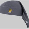 Mädchenmode 2Stoned 2Stoned Bandana Kopftuch Biker Cap Classic mit Stick Crown für Damen und Herren, Einheitsgröße Dunkelgrau