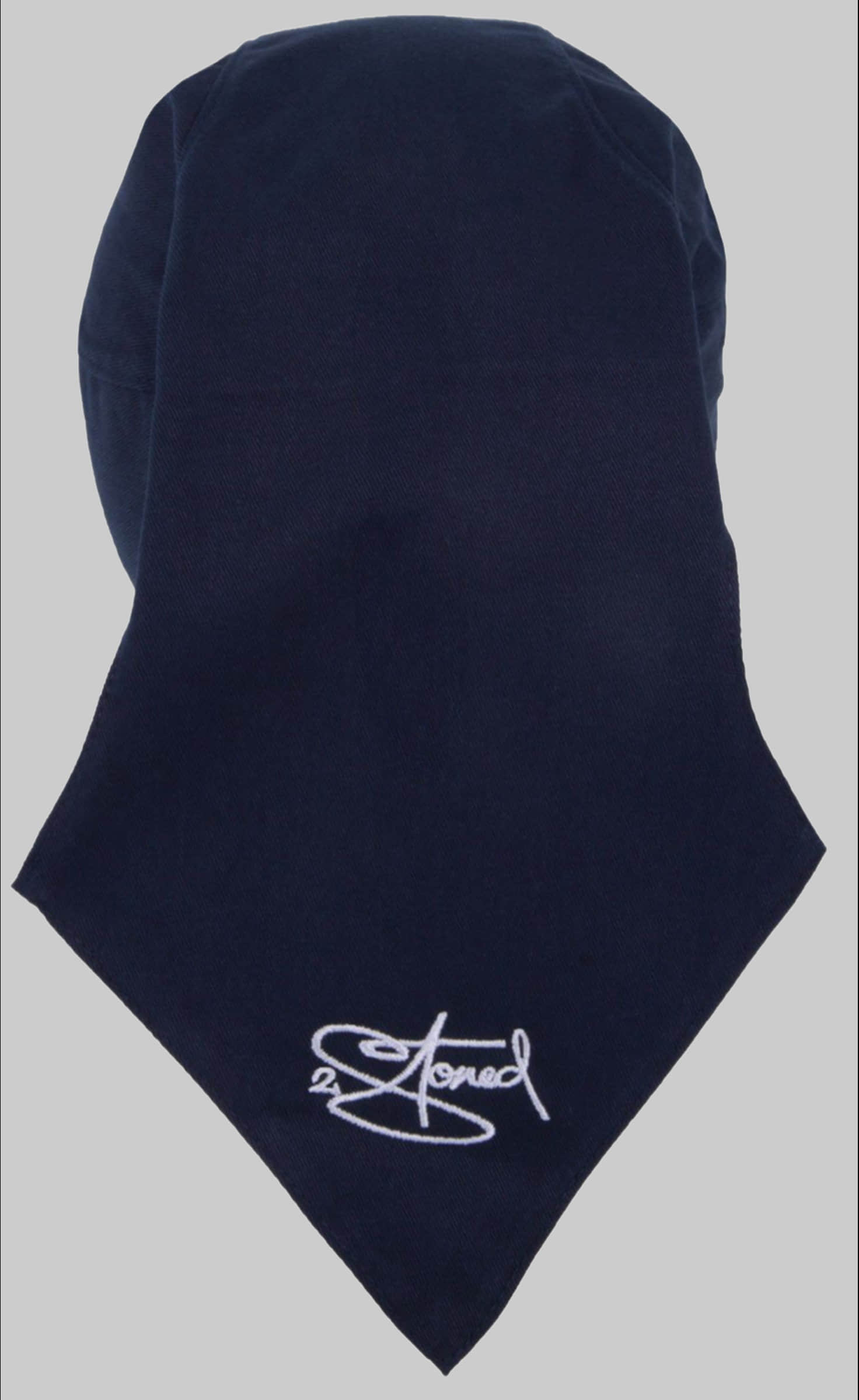 2Stoned Mädchenmode 2Stoned Bandana Kopftuch Biker Cap Classic mit Stick Crown für Damen und Herren, Einheitsgröße Dark Navy