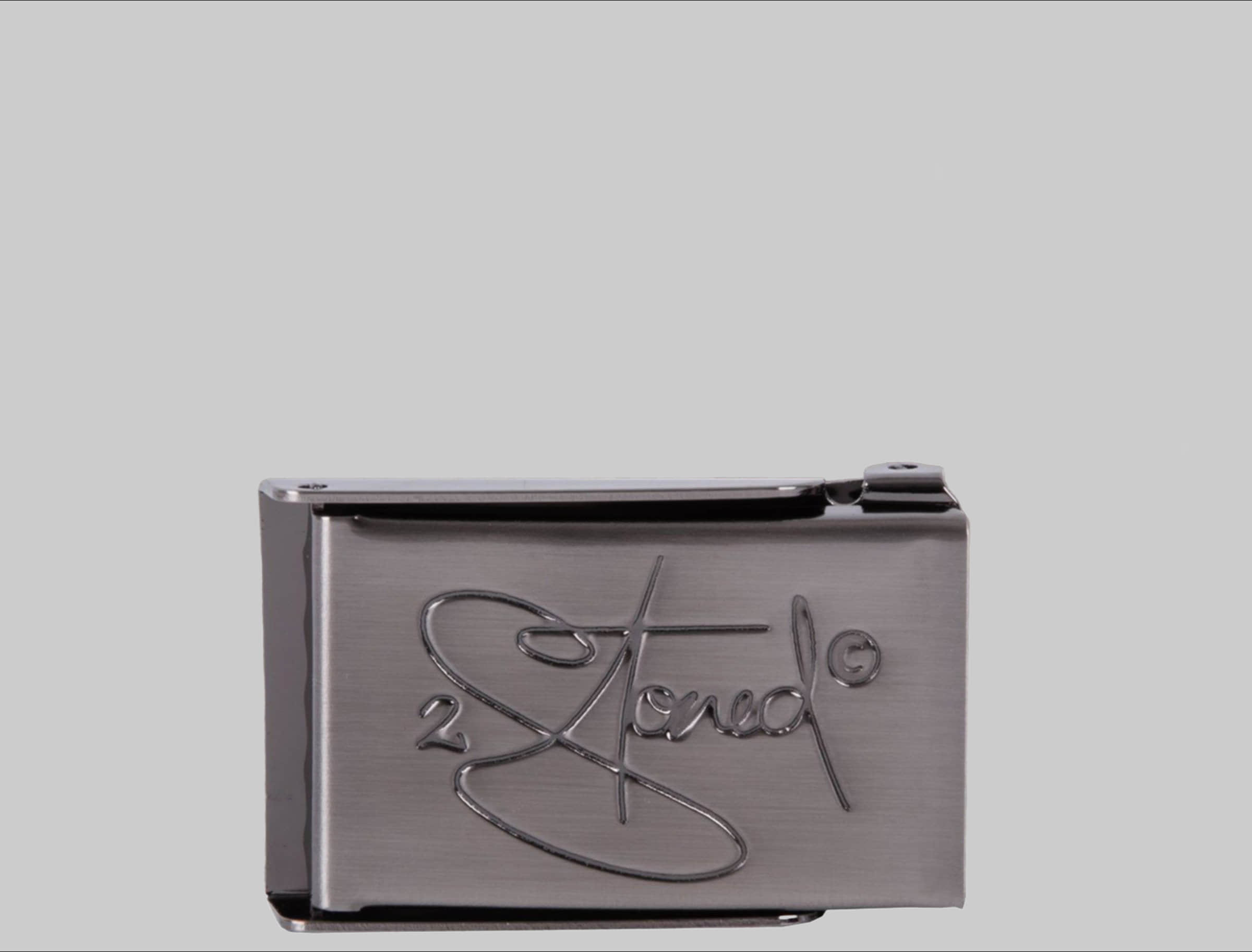Jungenmode 2Stoned 2Stoned Fabric Belt - Uni, Matte Buckle, Bottle Opener, 3cm Width, Adjustable Length Oliv