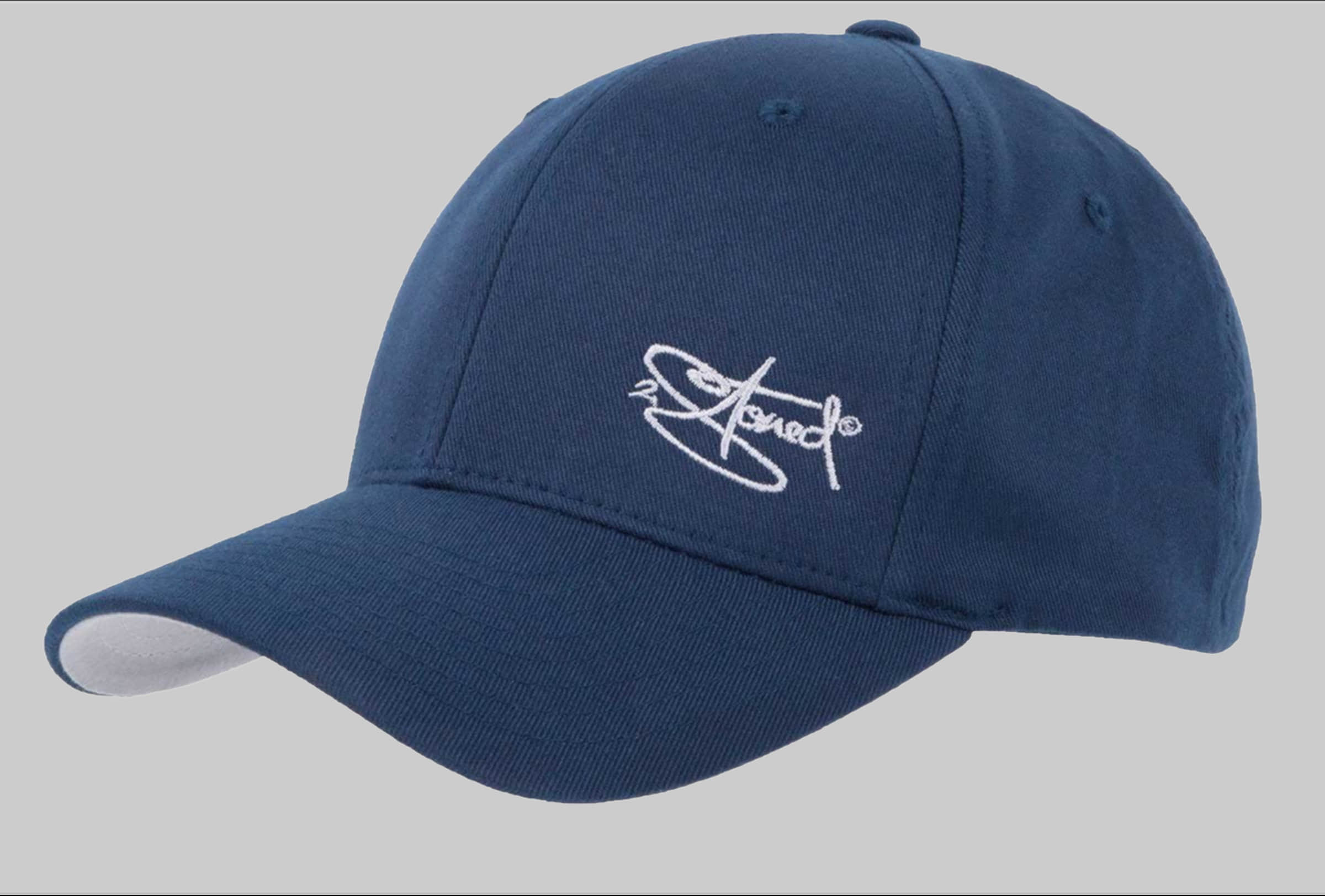 2Stoned Flexfit Cap - Classic Logo Embroidered Baseball Cap for Women, Men & Kids Navy Jungenmode 2Stoned