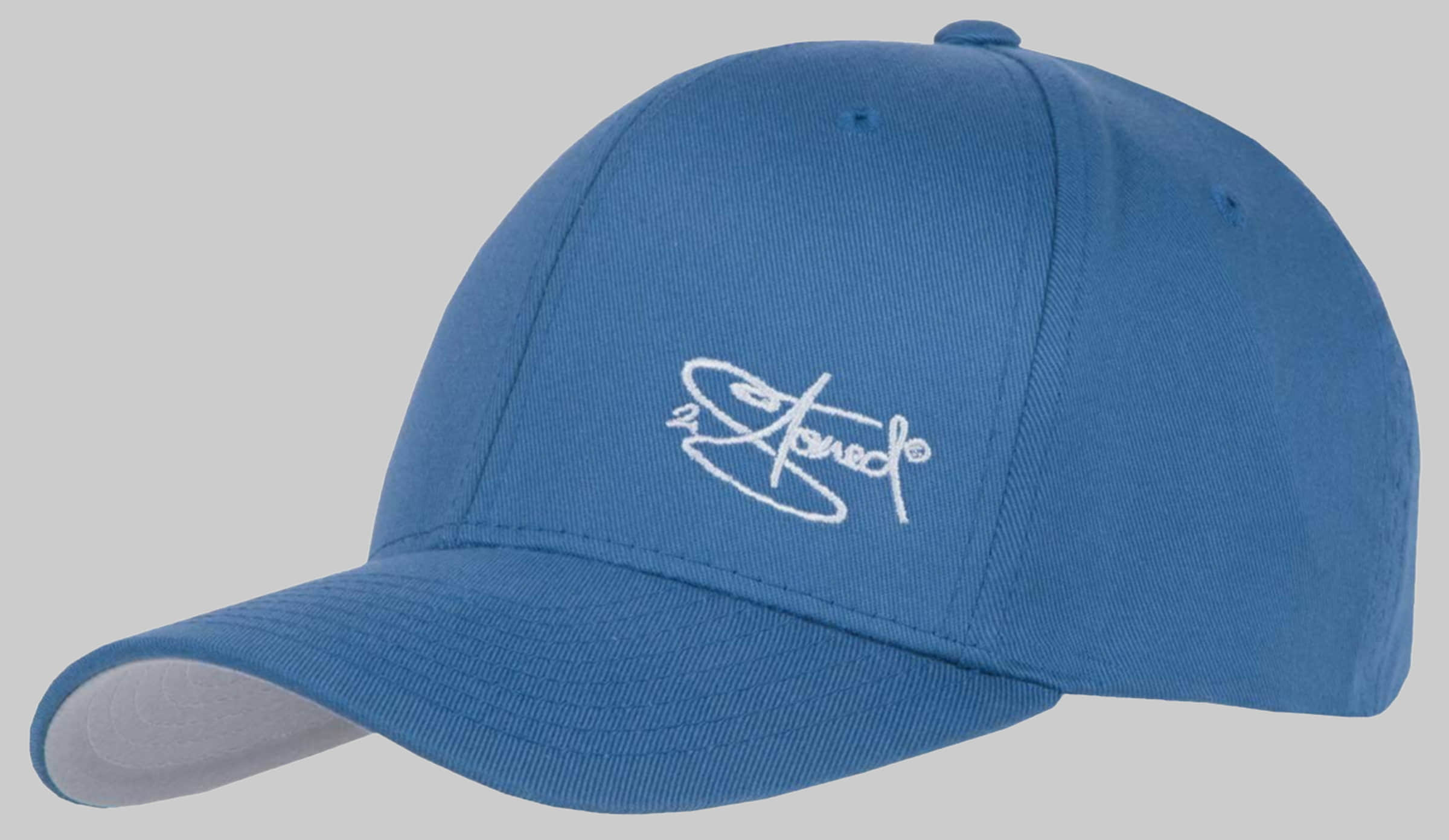 2Stoned Flexfit Cap - Classic Logo Embroidered Baseball Cap for Women, Men & Kids Slate Blue 2Stoned Jungenmode