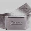 Jungenmode 2Stoned 2Stoned Uni Textile Belt with Matte SPEED Buckle - Adjustable & Customizable Dunkelgrau
