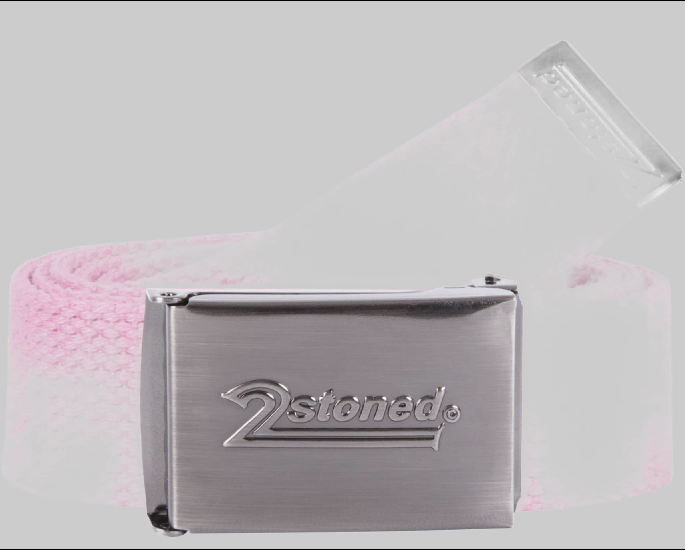 2Stoned Uni Textile Belt with Matte SPEED Buckle - Adjustable & Customizable Rosa 2Stoned Jungenmode