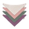 Artee Babymode Artee Little Dutch Muslin Bib Set | Soft Organic Cotton Baby Bibs 0-18 Months Lilies Grö