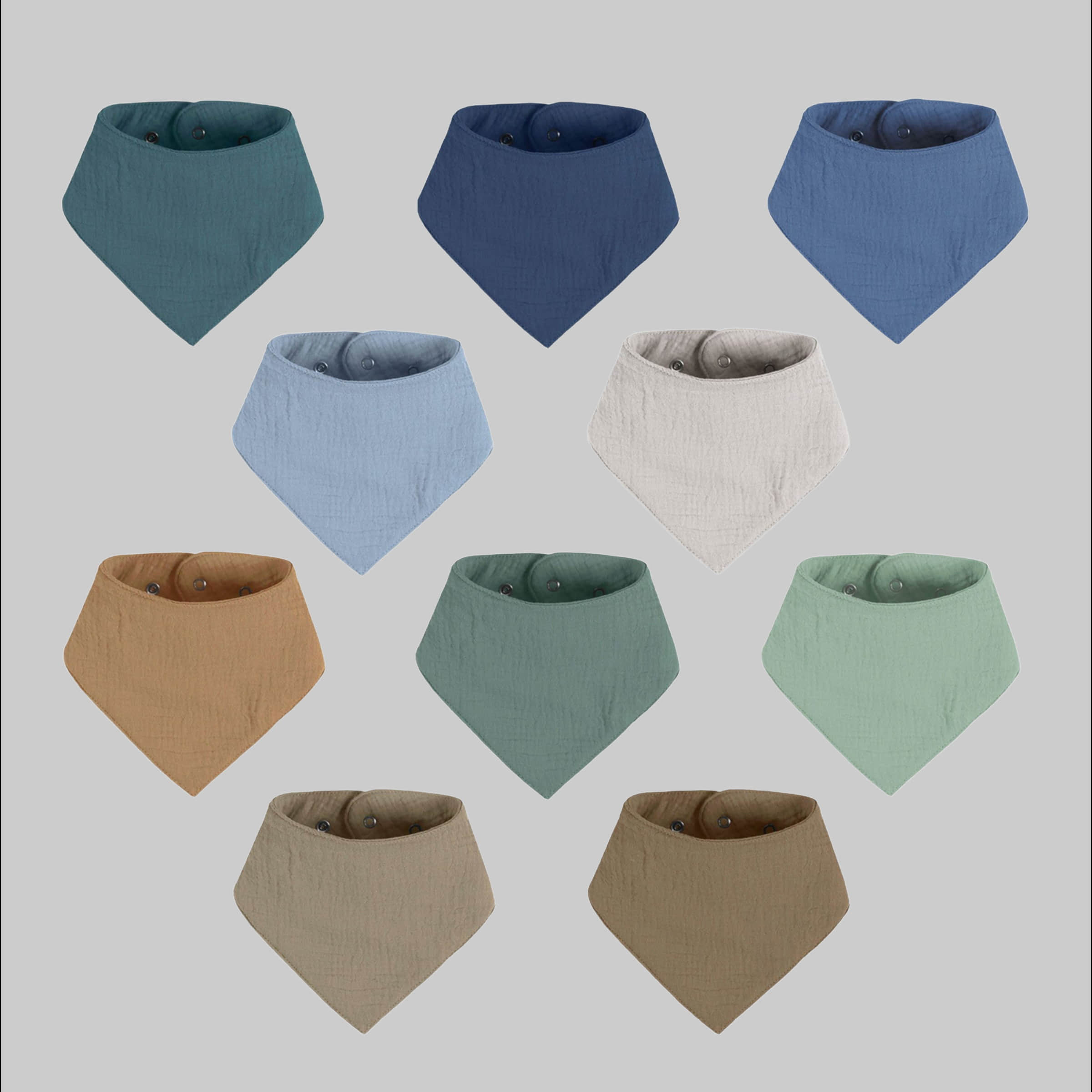 Artee Babymode Artee Little Dutch Muslin Bib Set | Soft Organic Cotton Baby Bibs 0-18 Months Sparset Ou