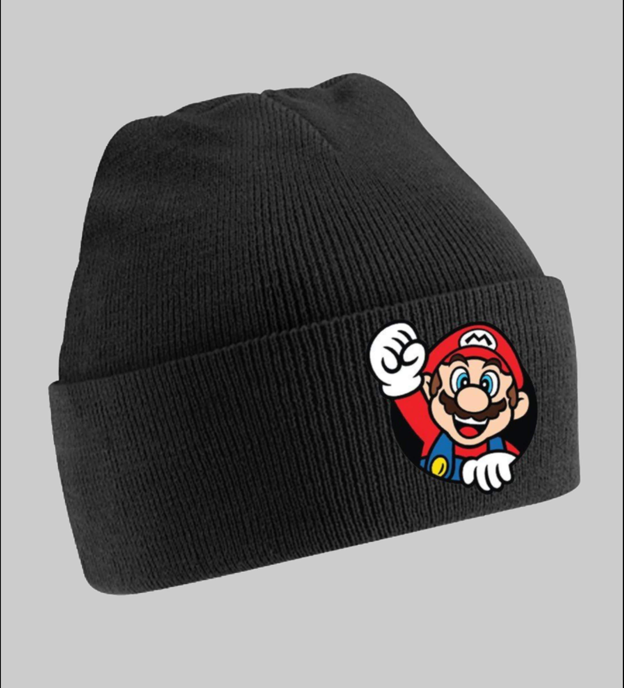 Blonie & Brownie Super Mario Beanie Uni Mütze Schwarz Mädchenmode Blondie \u0026 Brownie
