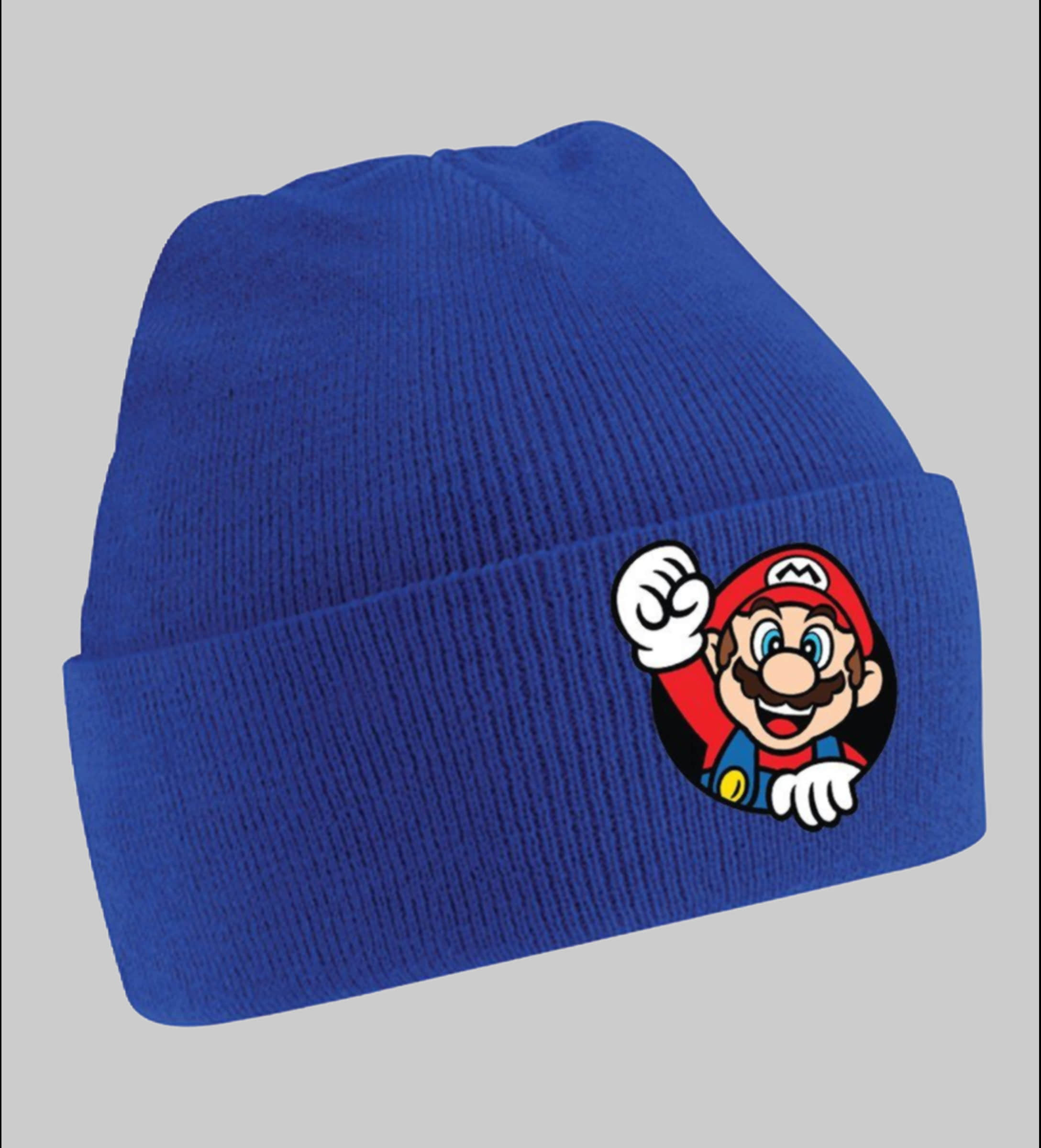 Blonie & Brownie Super Mario Beanie Uni Mütze Royalblau Mädchenmode Blondie \u0026 Brownie