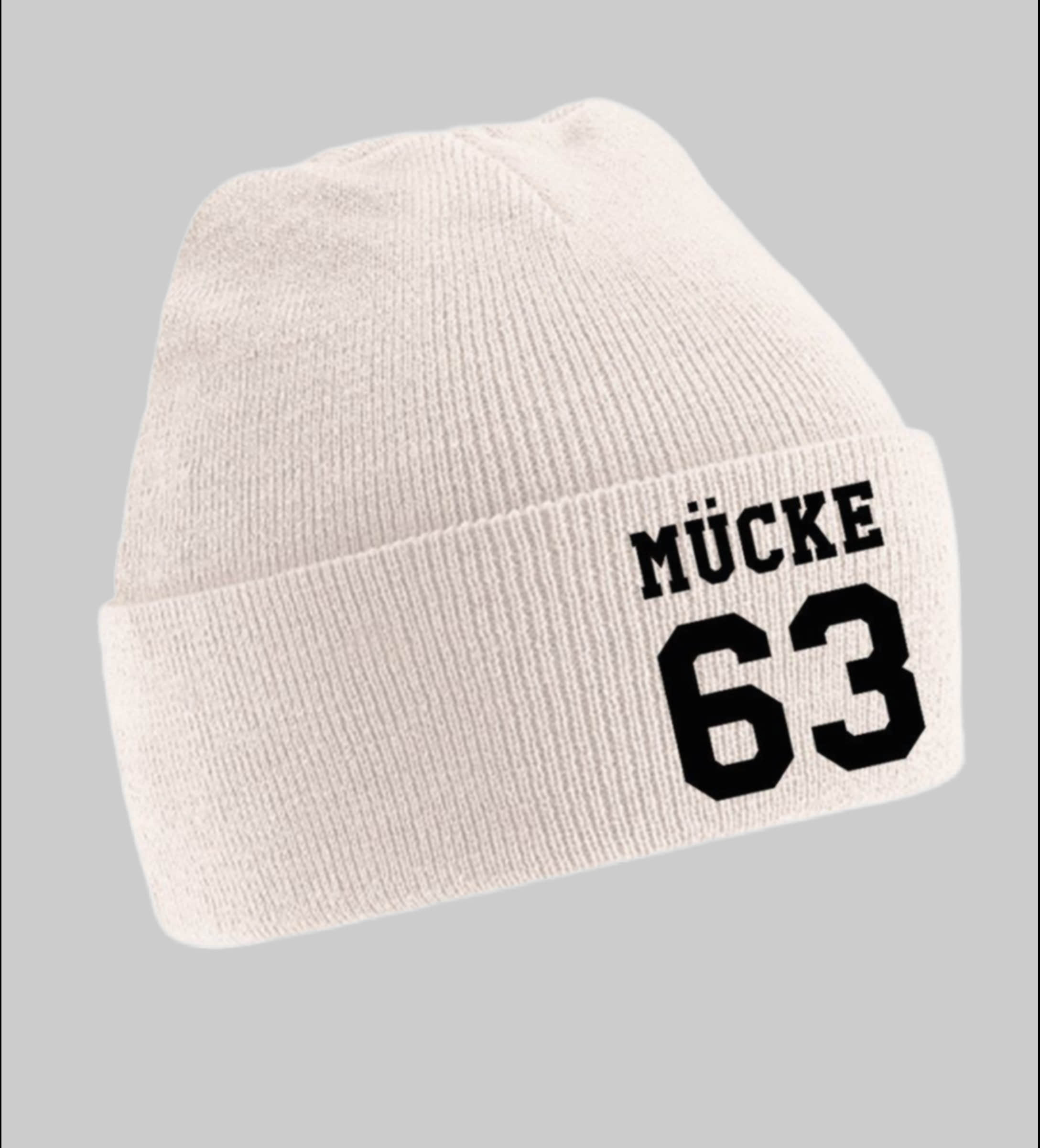 Blondie \u0026 Brownie Mädchenmode Blonie & Brownie Uni Beanie - Bulldozer Bud Spencer Beige