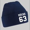 Blondie \u0026 Brownie Blonie & Brownie Uni Beanie - Bulldozer Bud Spencer Navyblau Mädchenmode