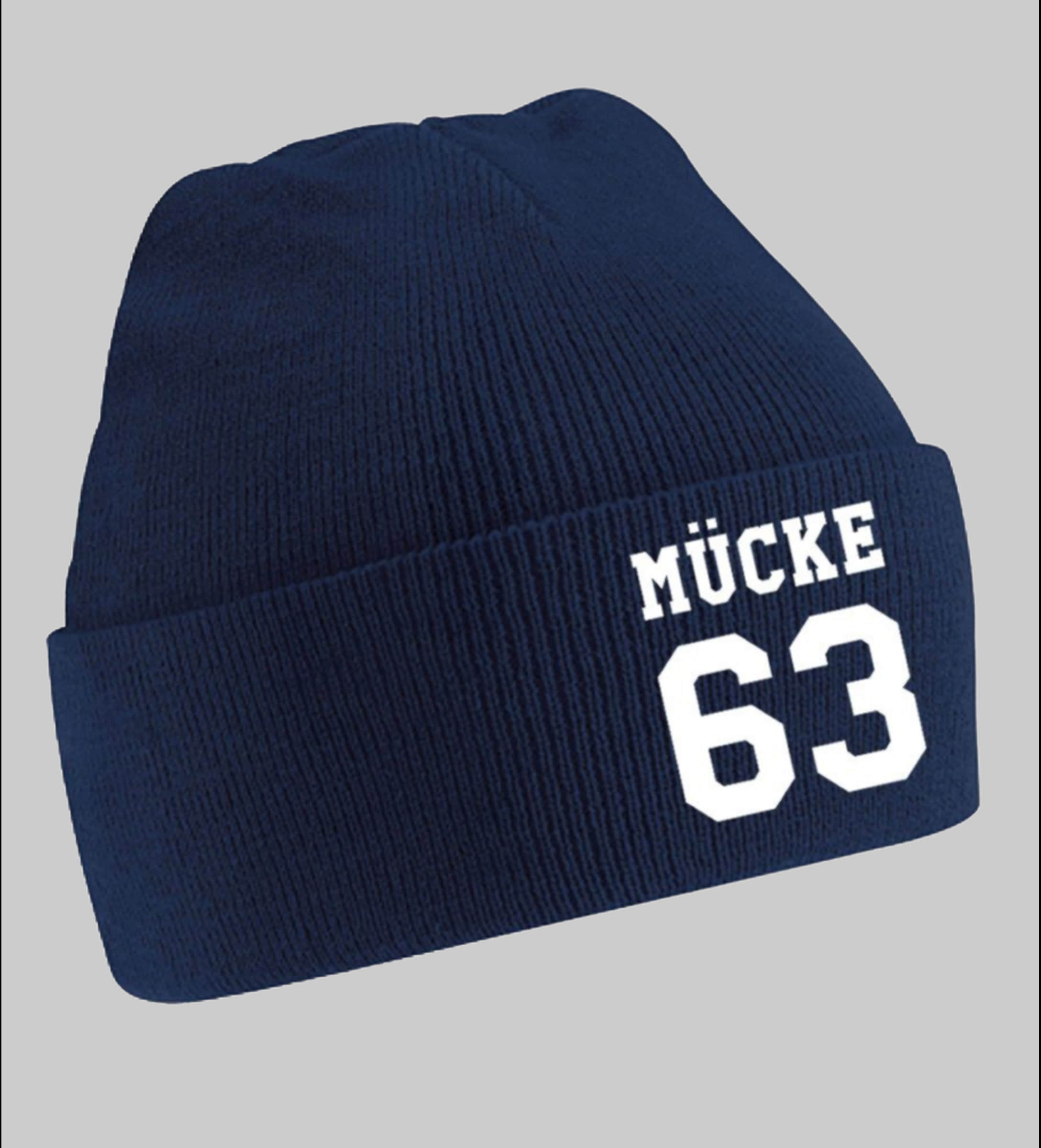 Blondie \u0026 Brownie Blonie & Brownie Uni Beanie - Bulldozer Bud Spencer Navyblau Mädchenmode