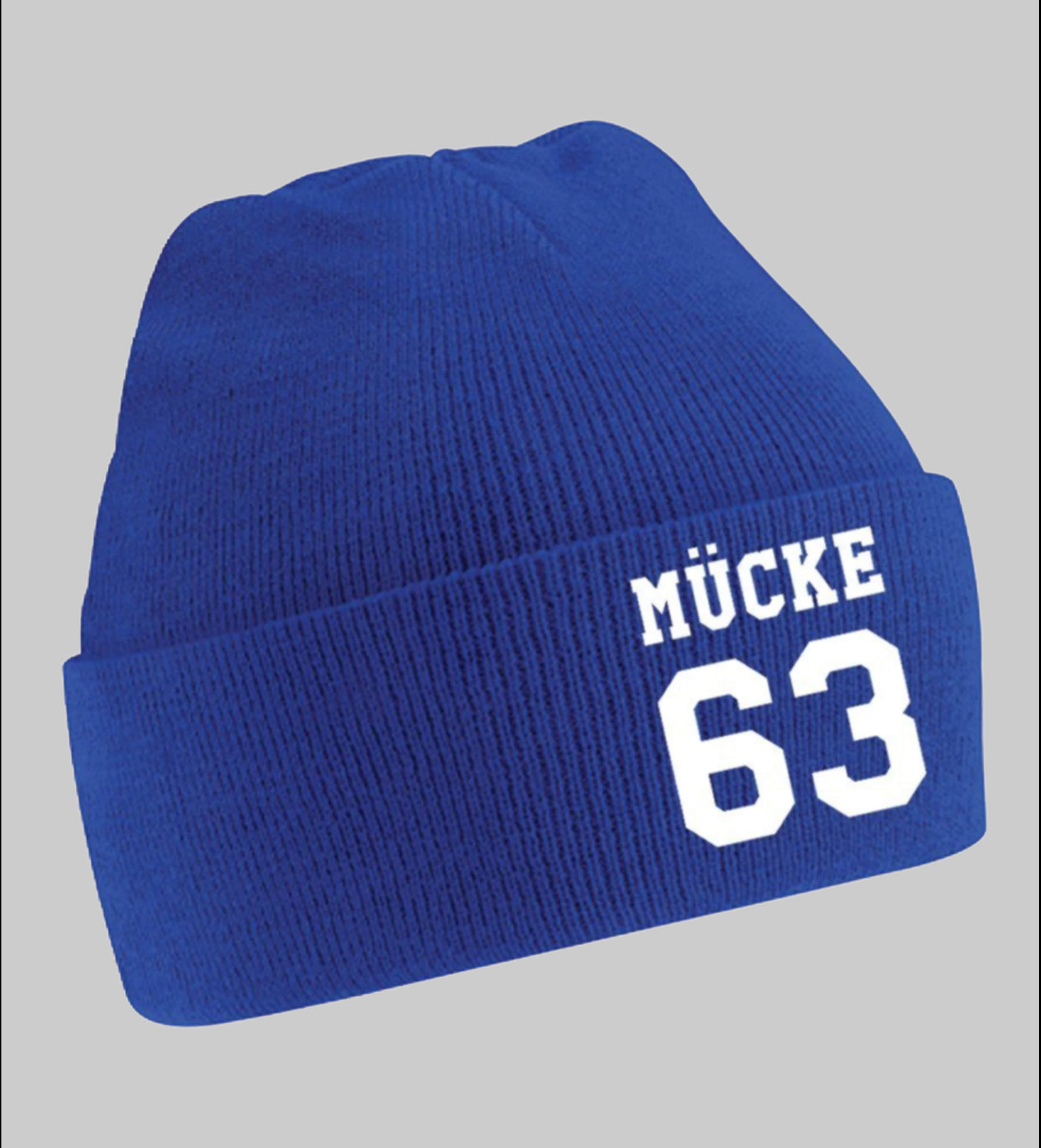 Blonie & Brownie Uni Beanie - Bulldozer Bud Spencer Royalblau Mädchenmode Blondie \u0026 Brownie