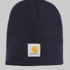 Jungenmode Carhartt Carhartt Uni Beanie - Classic Knit Workwear Hat navy