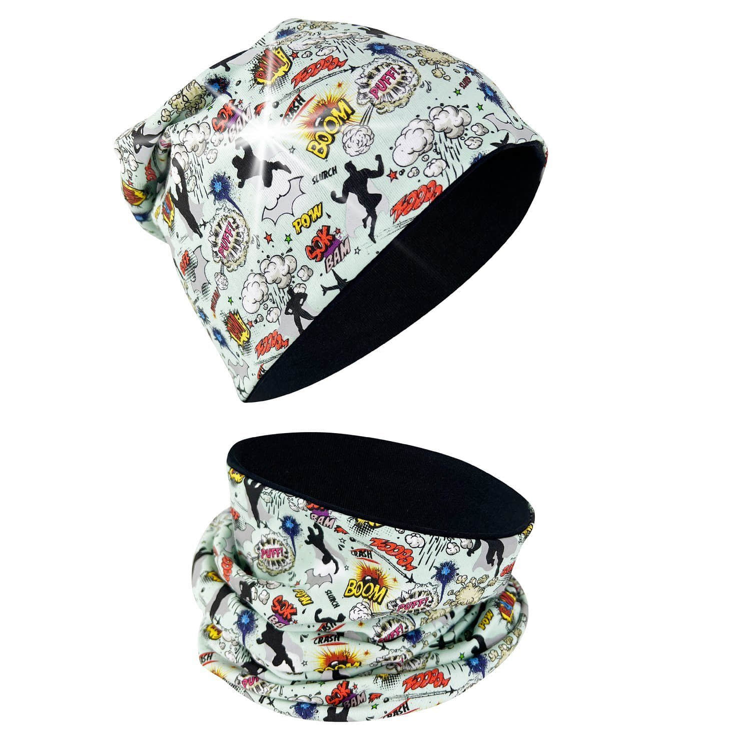 Mädchenmode HECKBO HECKBO Kinder Set: 360° Reflective Beanie & Scarf - Ankorstore Exclusive Superheld