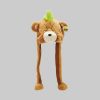 HTI-Living Funny Bear Earflap Hat - Plush Carnival/Party Hat for Kids & Adults Grün HTI-Living Mädchenmode