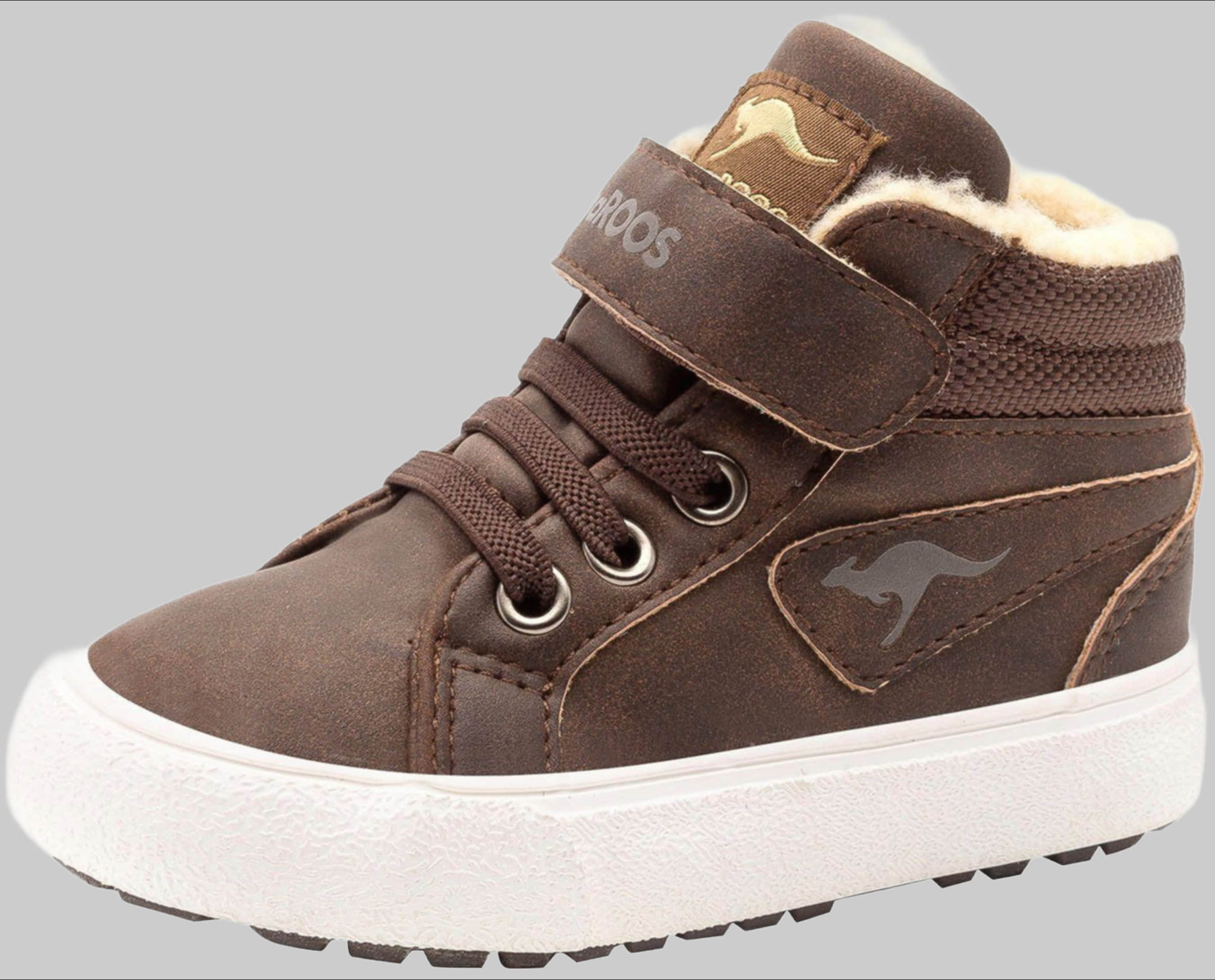 Mädchenmode KangaROOS KangaROOS Kavu III Kids' Fleece-Lined Sneaker braun