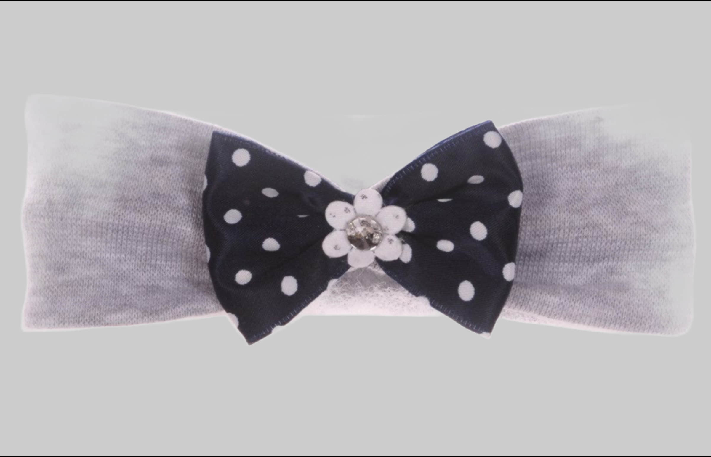 La Bortini Baby Headband - Soft Cotton Headband for Newborns & Toddlers Grau Nr. 5 Mädchenmode La Bortini