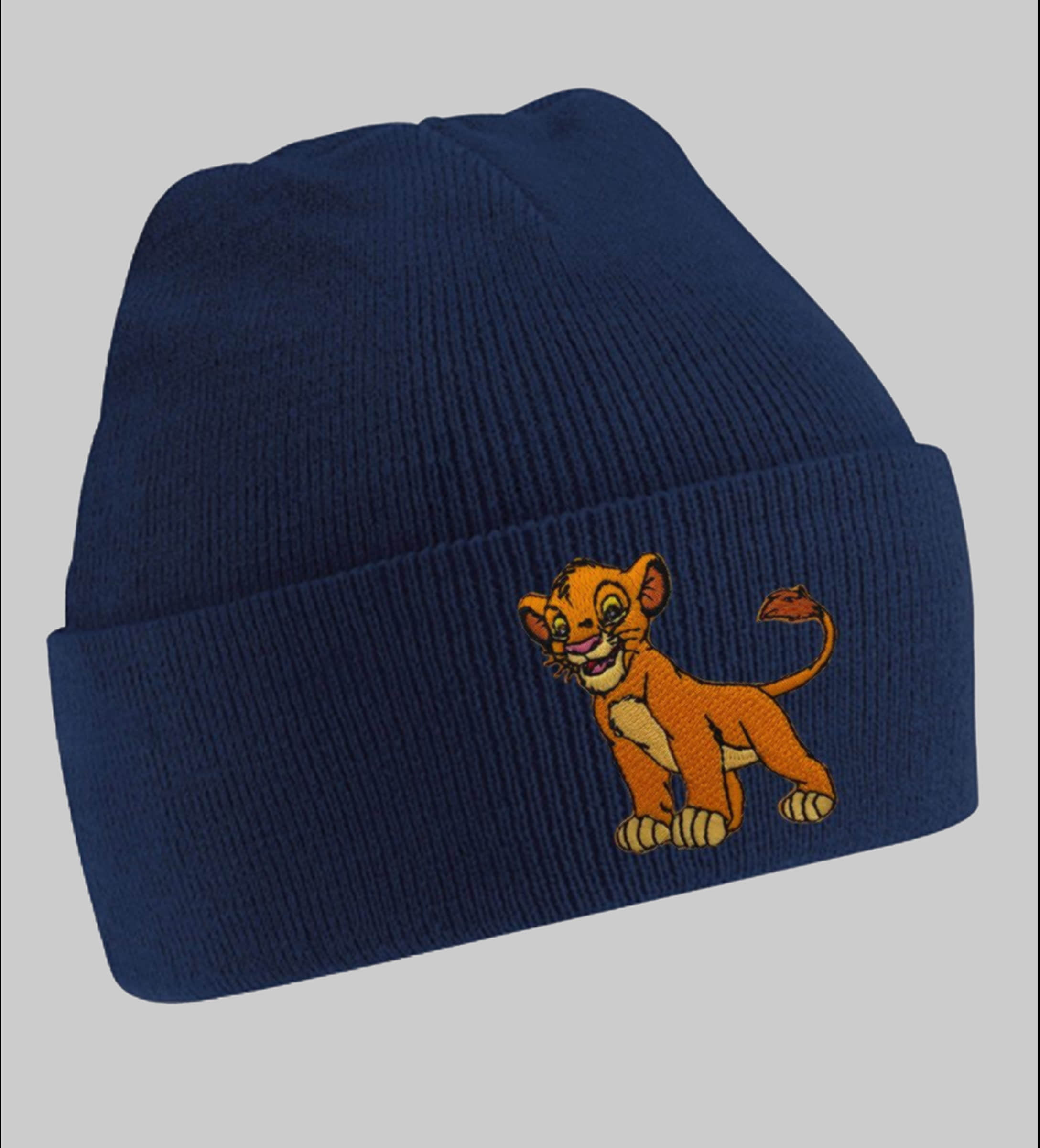 Blondie \u0026 Brownie Lion King Simba Youth Beanie - Disney Knit Hat for Kids Navyblau Mädchenmode