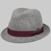 Lipodo Children's Wool Felt Trilby Hat - Italian Style & Quality anthrazit Mädchenmode Lipodo