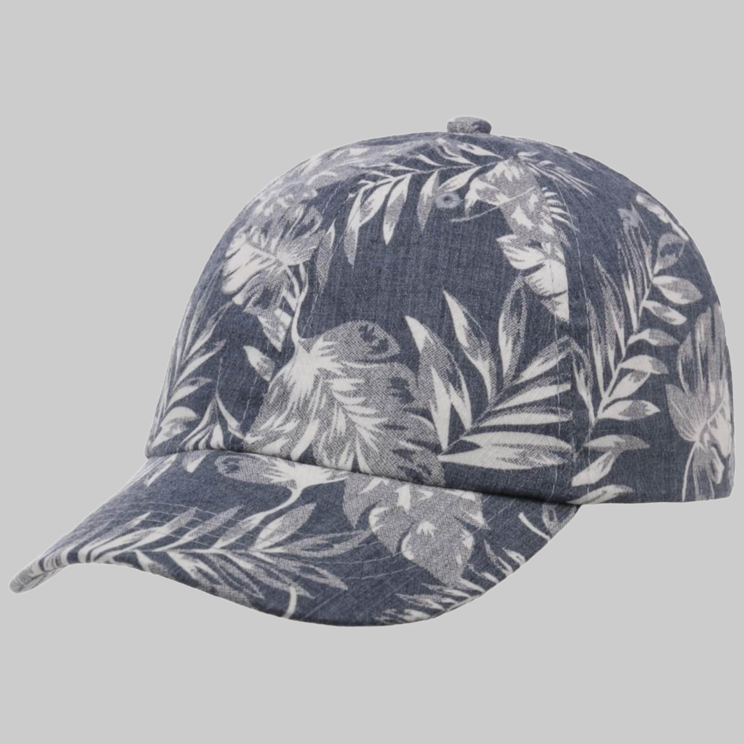 Jungenmode Lipodo Lipodo Kids Baseball Cap - Floral Design - Comfortable & Stylish dunkelblau
