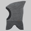 MAXIMO Mädchenmode MAXIMO GOTS MINI Slip-On Hat, Zip Wool Fleece kbT, Organic Jersey kbA mittelgrau