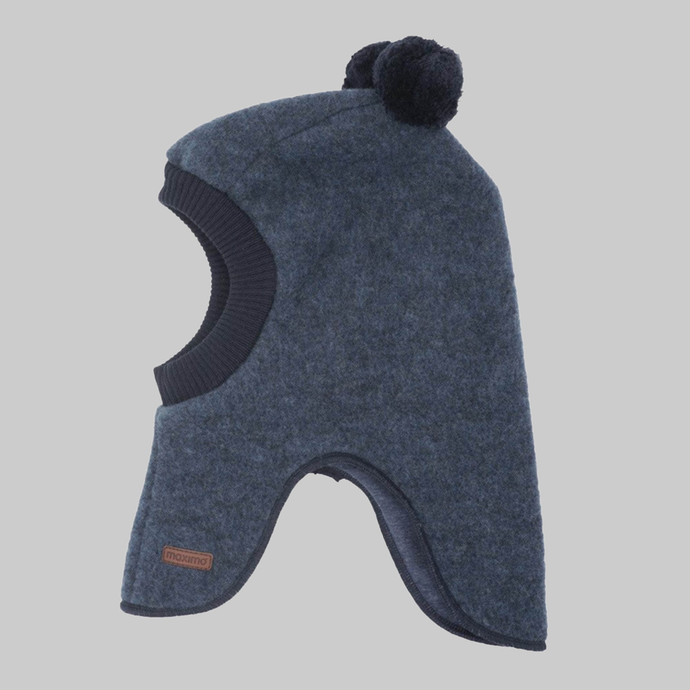 MAXIMO MAXIMO GOTS Mini Slip-On Hat - Wool Fleece, Organic Jersey, Made in Germany jeansmeliert Mädchenmode
