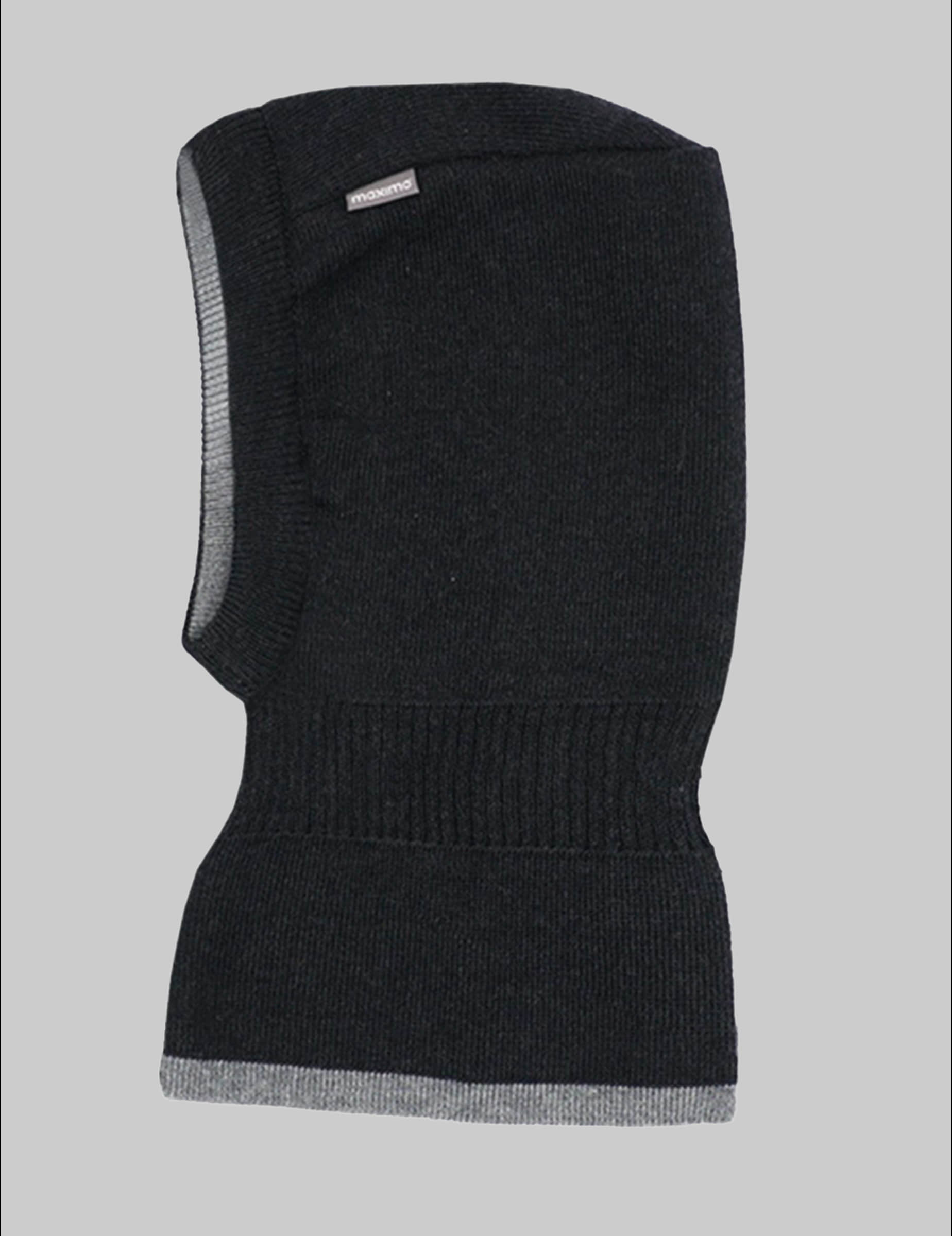 MAXIMO Schlupfmütze MINI-Schlupfmütze Basicfarben, reversible mittelgrau MAXIMO Mädchenmode