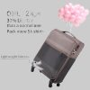 NEWCOM Koffer & Reisegepäck NEWCOM 20-inch Expandable Soft-Shell Luggage - Blue/Grey Travel Suitcase braun