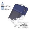 NEWCOM NEWCOM 20-inch Expandable Soft-Shell Luggage - Blue/Grey Travel Suitcase blau Koffer & Reisegepäck