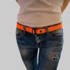 PaulZdrada PaulZdrada Fabric Belt - Sport/Jeans/Premium Uni - Modern Hanger Style Orange Neon Jungenmode