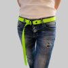 PaulZdrada Fabric Belt - Sport/Jeans/Premium Uni - Modern Hanger Style Grün Neon Jungenmode PaulZdrada