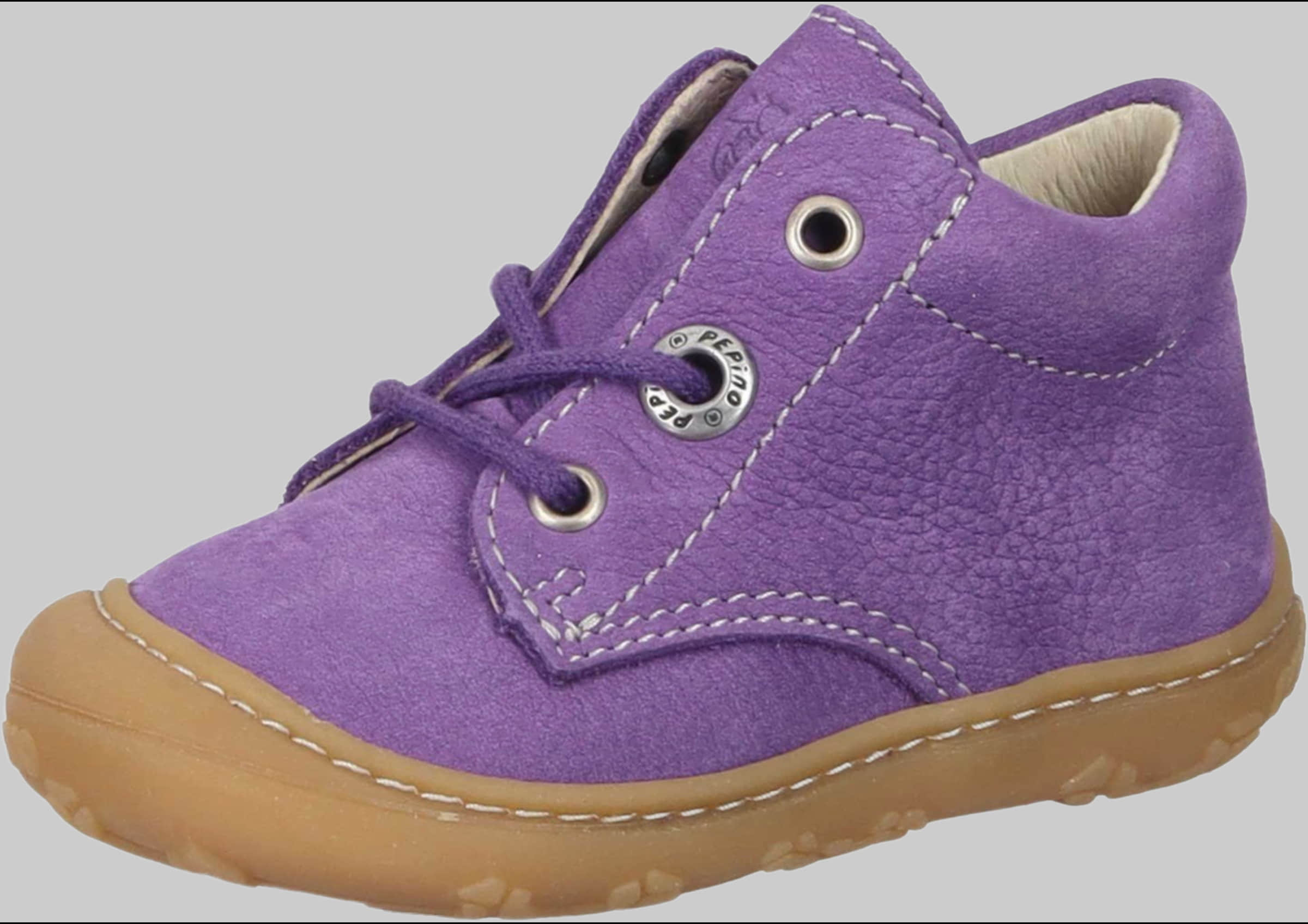 PEPINO by RICOSTA Babymode Ricosta Pepino 'Cory' Lauflerner: Premium Leather Kids Running Shoe - WMS Fit blueberry