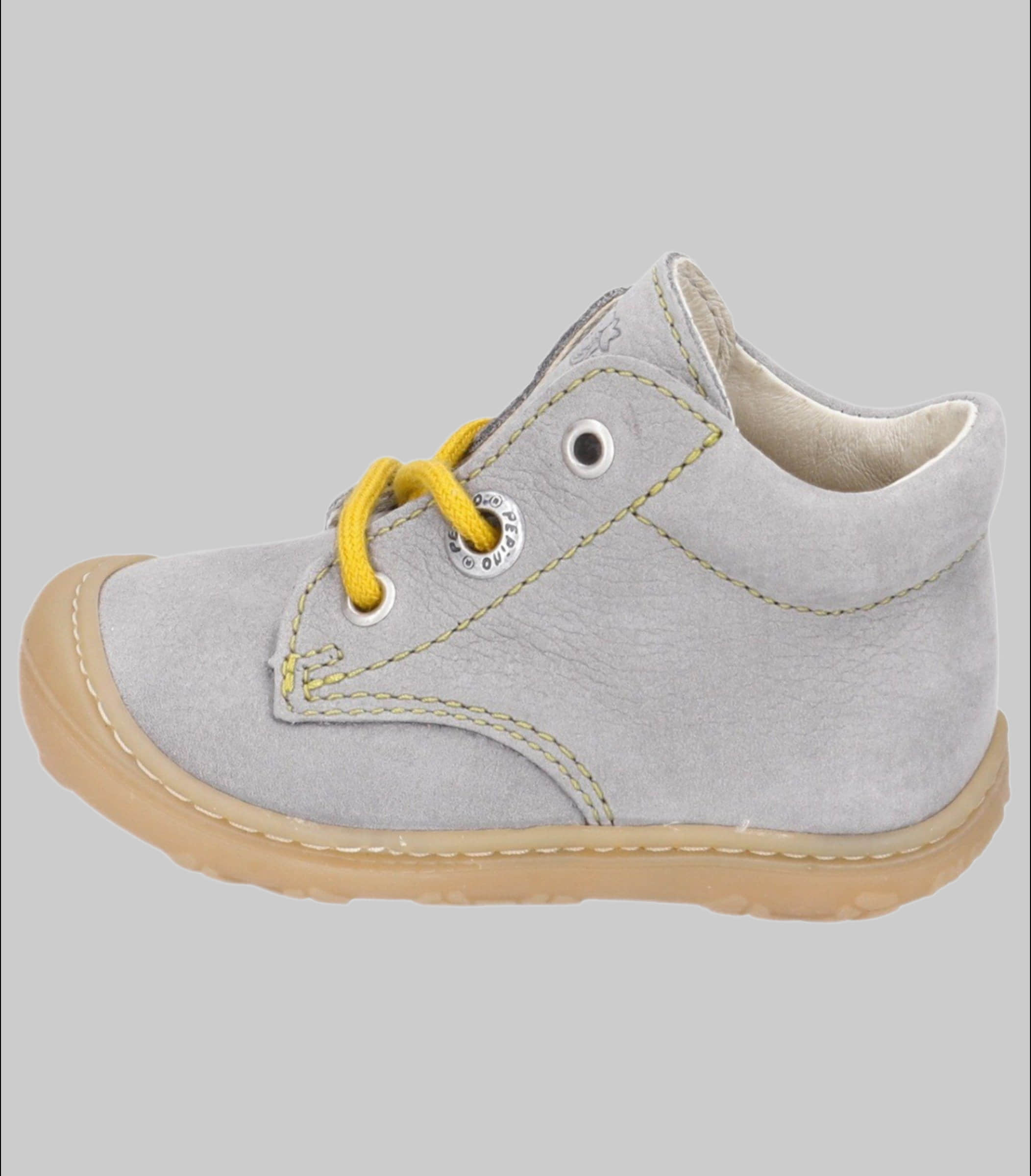 Babymode PEPINO by RICOSTA Ricosta Pepino 'Cory' Lauflerner: Premium Leather Kids Running Shoe - WMS Fit Graphit