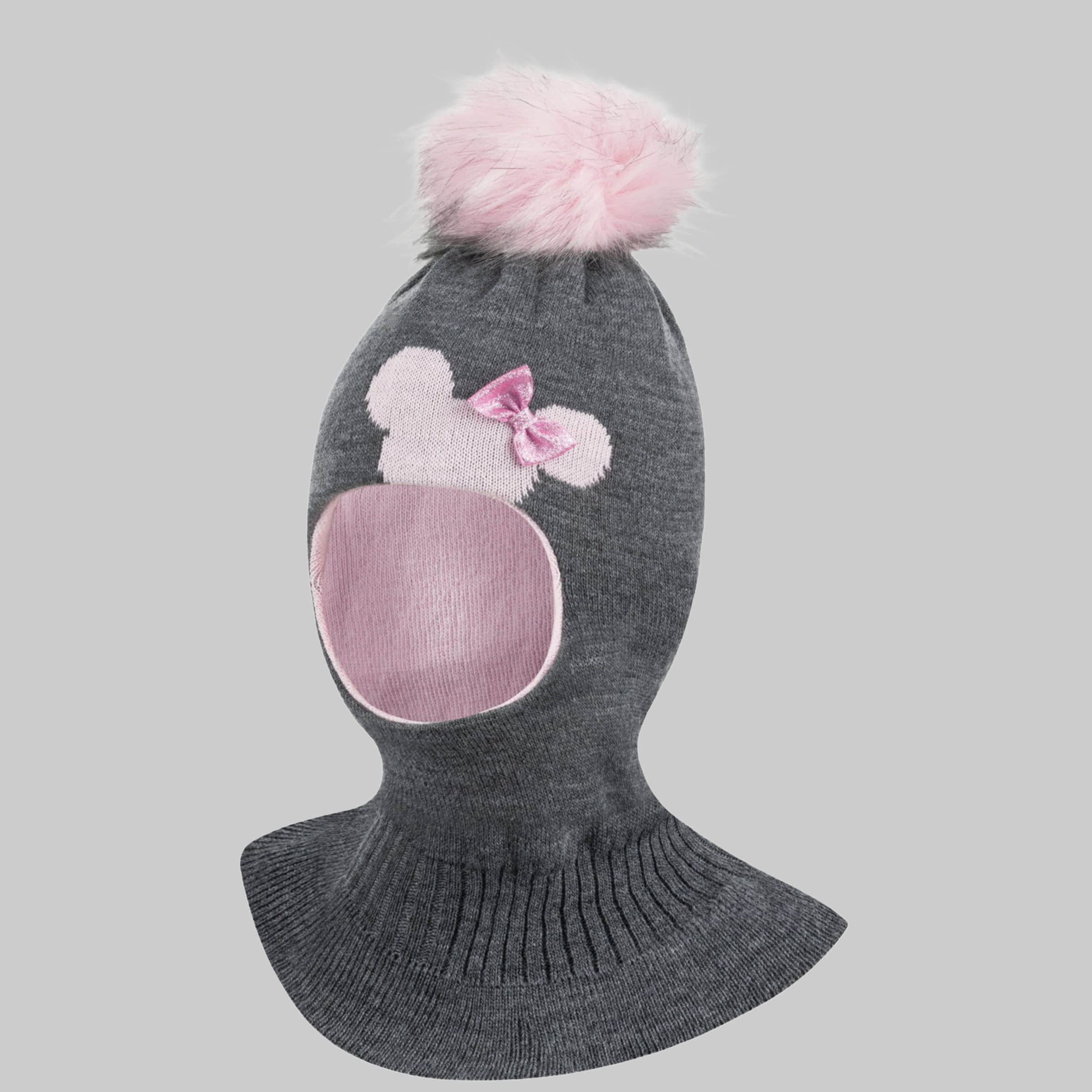 Smarilla Smarilla Mädchen Wintermütze mit Bommel – Sterntaler Qualität Dunkelgrau Mädchenmode