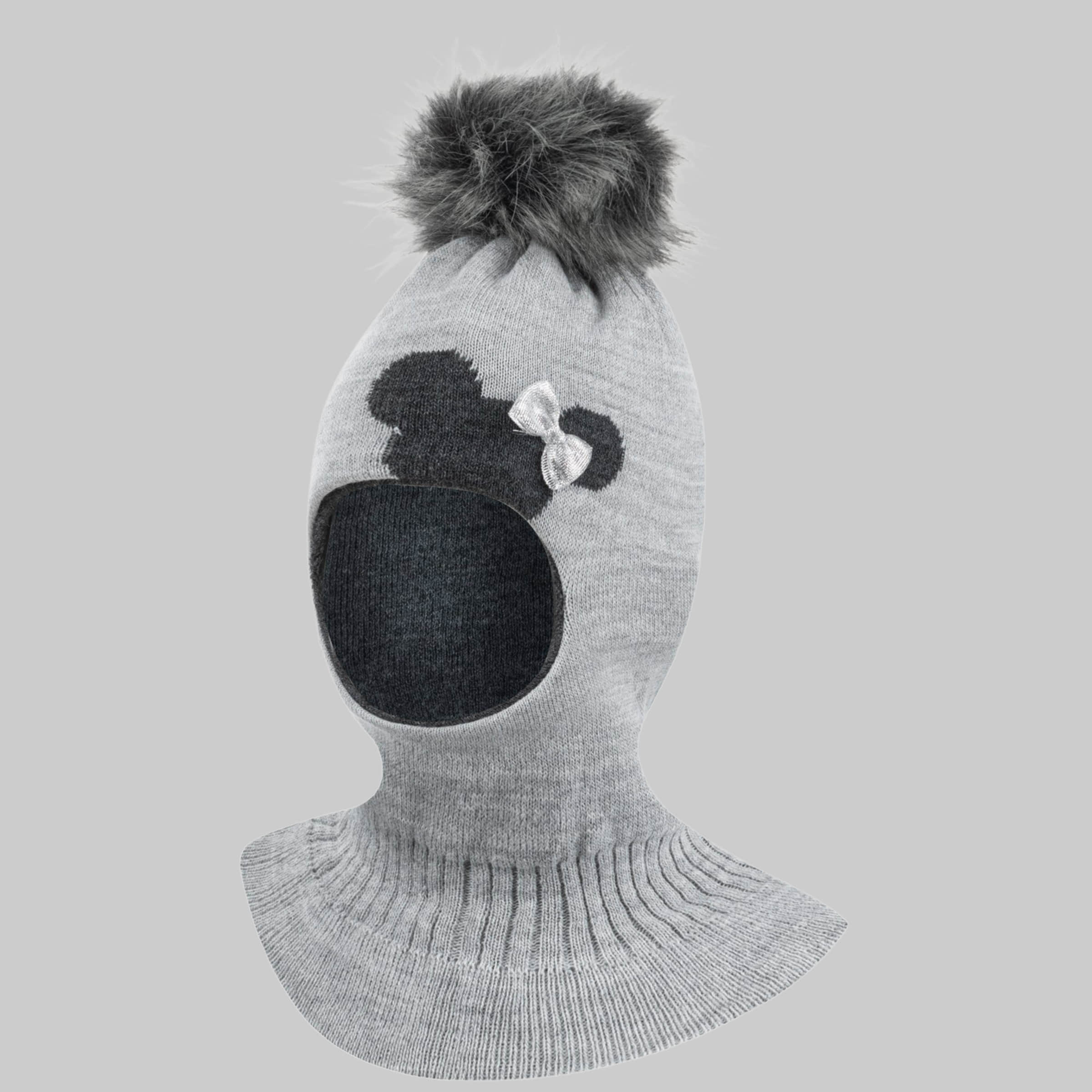 Smarilla Mädchen Wintermütze mit Bommel – Sterntaler Qualität Grau-Dunke Mädchenmode Smarilla