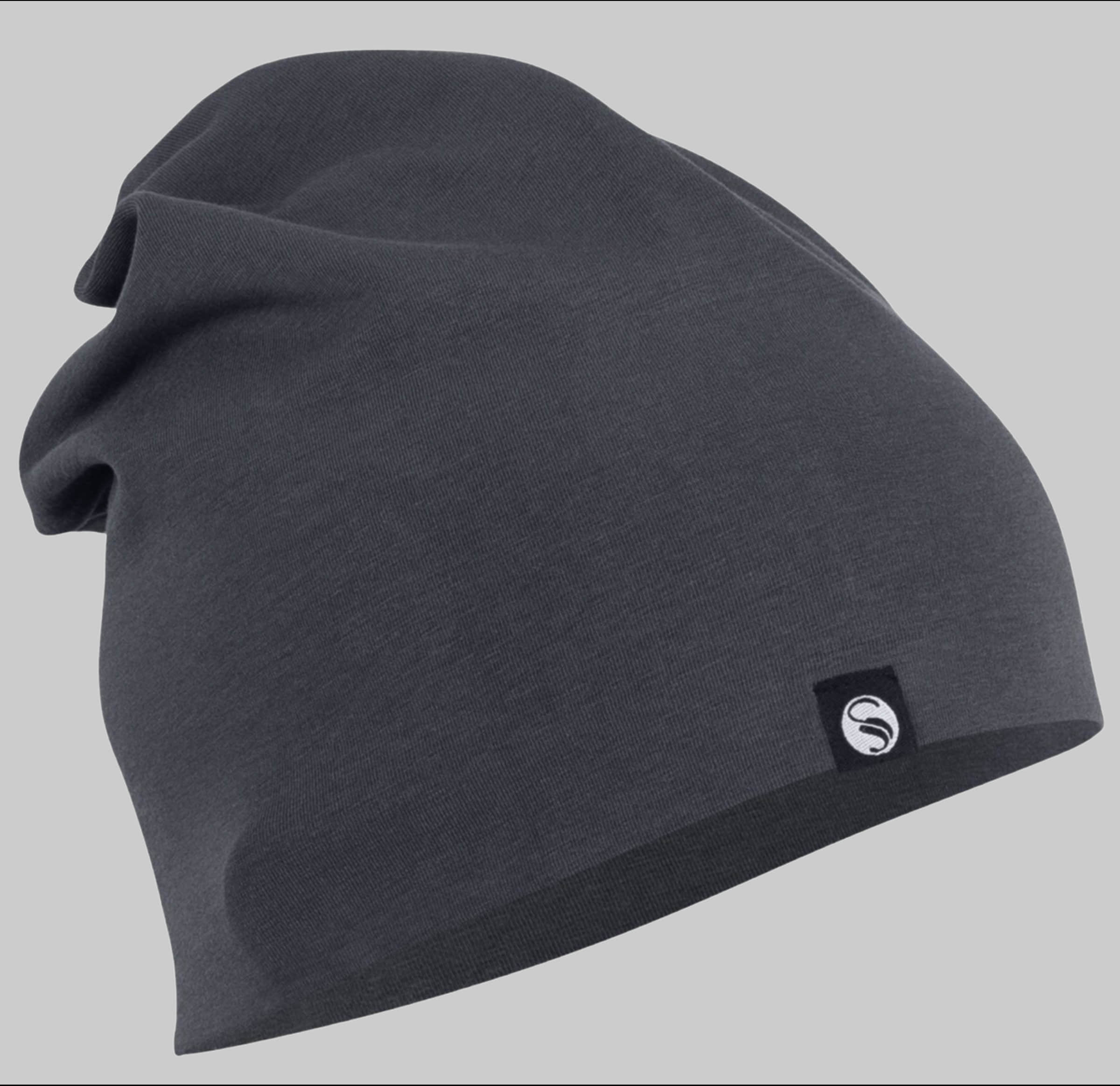 Stark Soul® Uni Slouch Beanie - Premium Cotton Jersey Knit Cool gray Stark Soulu00AE Mädchenmode
