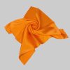 TINITEX Mädchenmode TINITEX Seidentuch Nickituch Halstuch Seide Satin orange