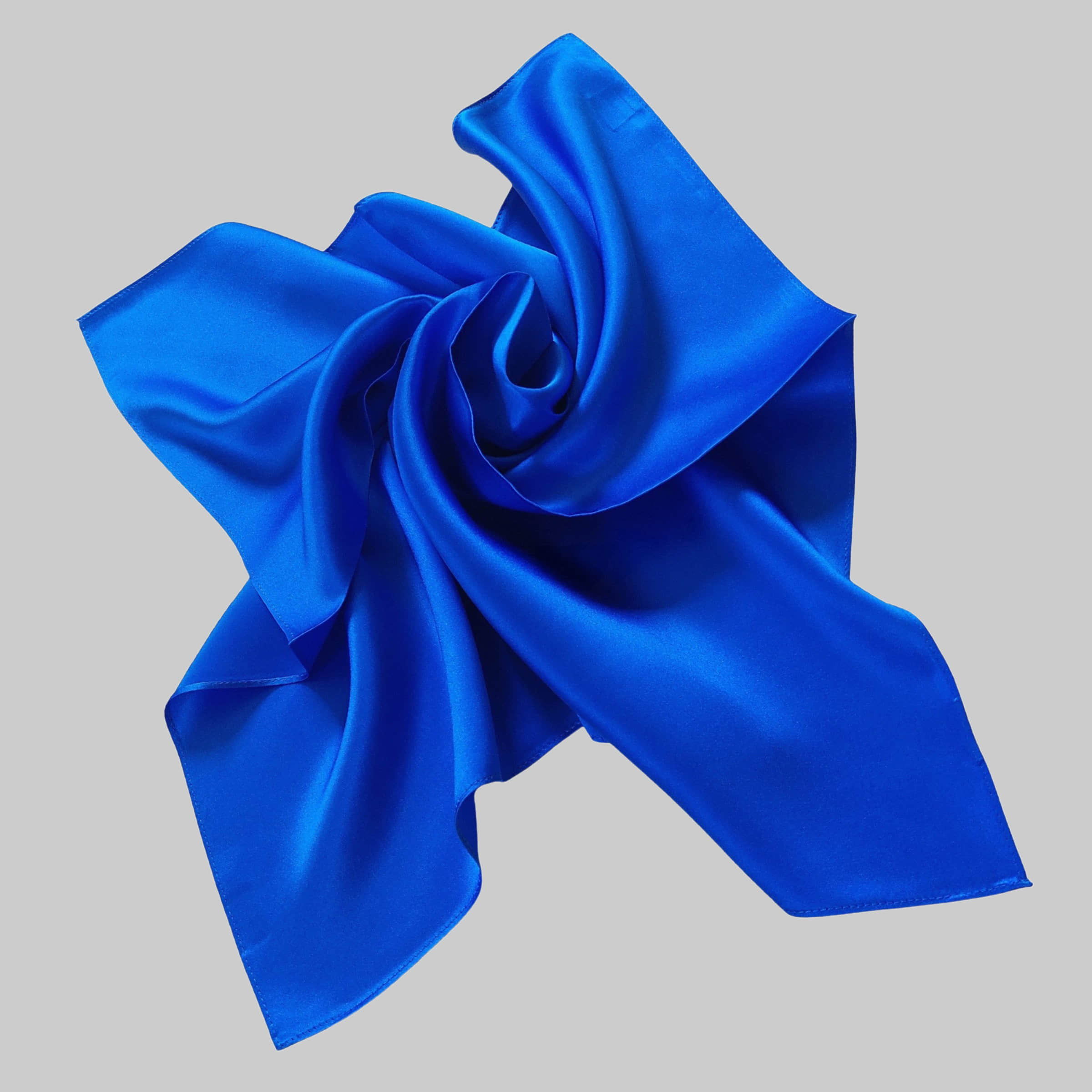 TINITEX TINITEX Seidentuch Nickituch Halstuch Seide Satin royalblau Mädchenmode