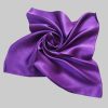 TINITEX Mädchenmode TINITEX Seidentuch Nickituch Halstuch Seide Satin violett