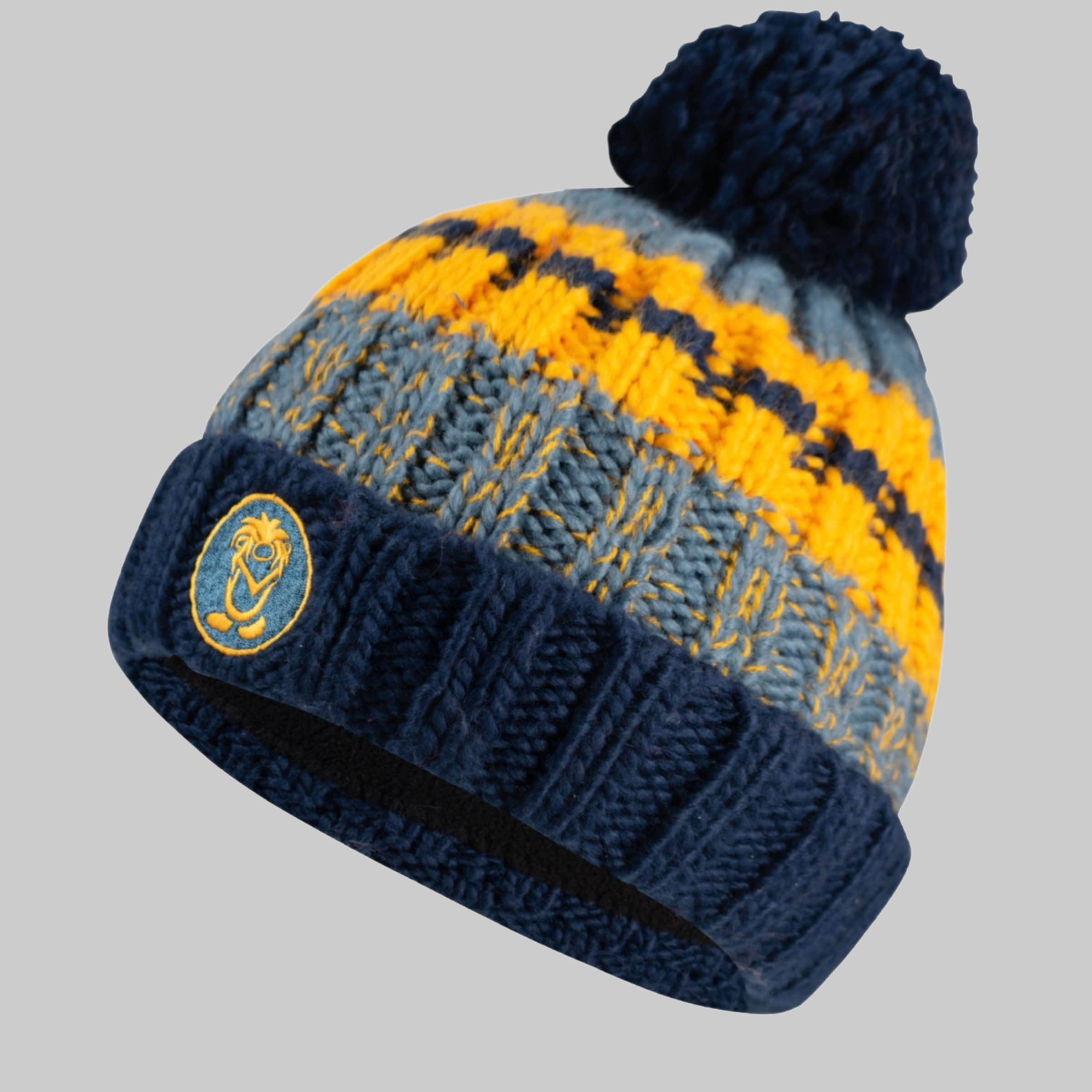 TROLLKIDS Bommelmütze Troll - Reversible Kids Beanie Stahlblau/ TROLLKIDS Mädchenmode