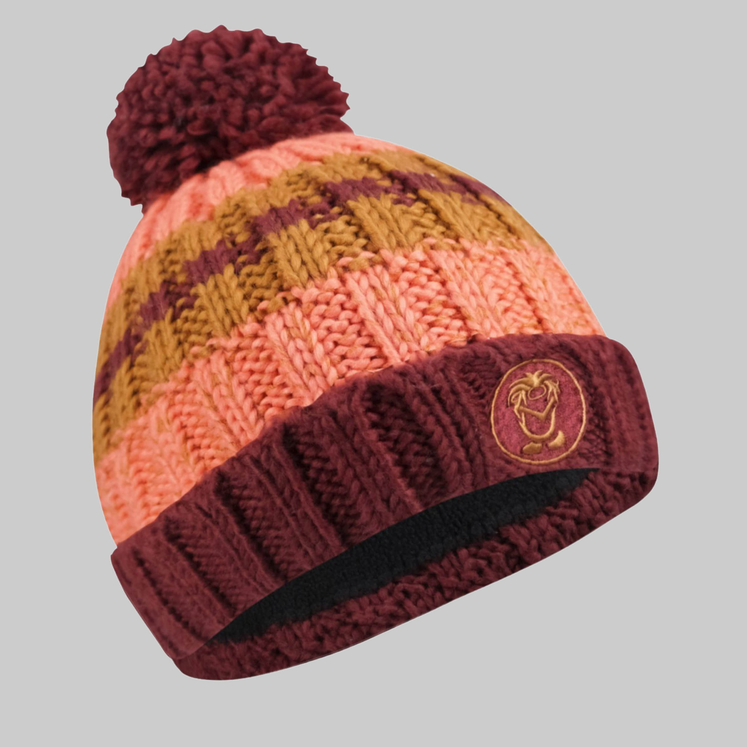 TROLLKIDS Mädchenmode TROLLKIDS Bommelmütze Troll - Reversible Kids Beanie Burgunderr