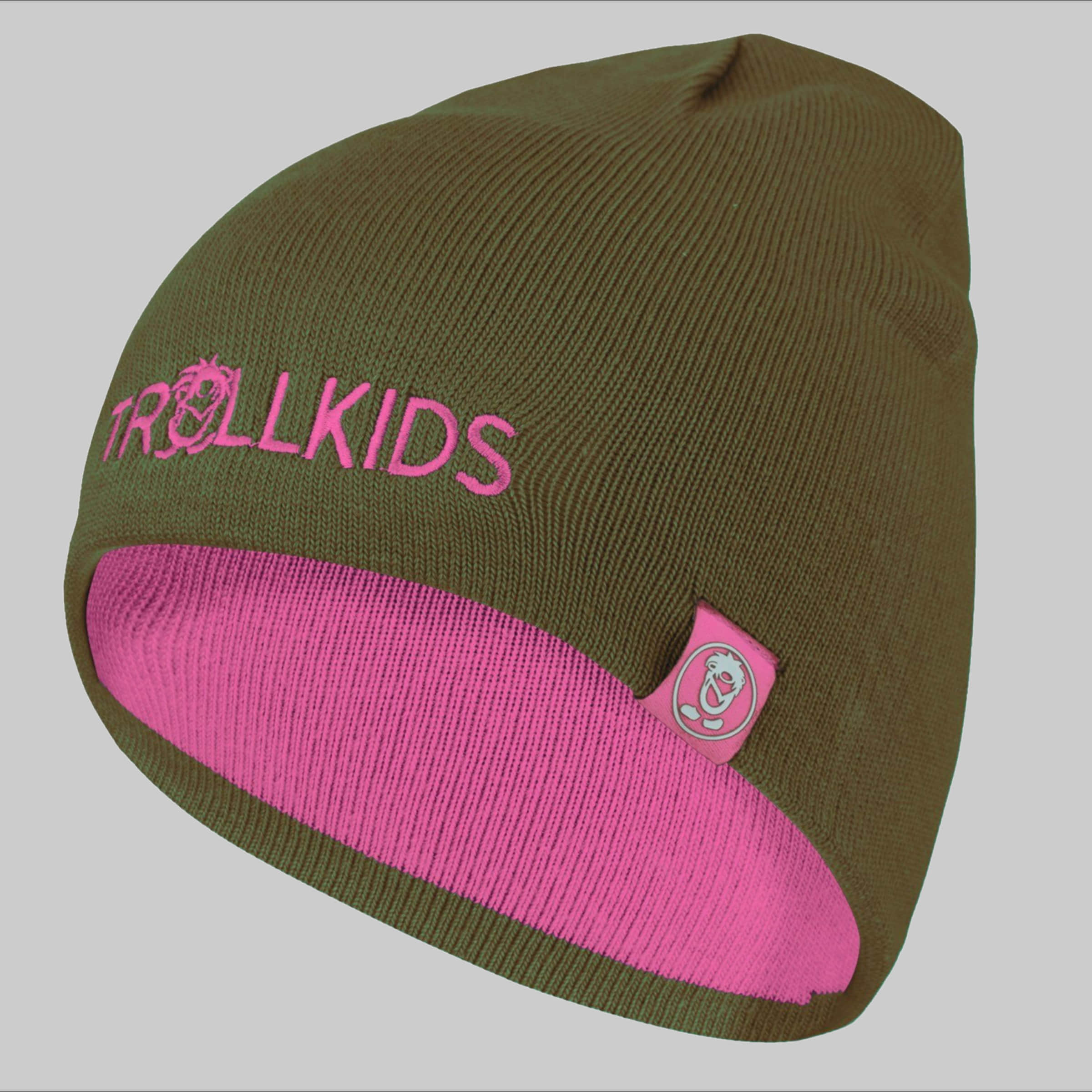 TROLLKIDS Bommelmütze Troll - Reversible Kids Beanie Hellmagent TROLLKIDS Mädchenmode
