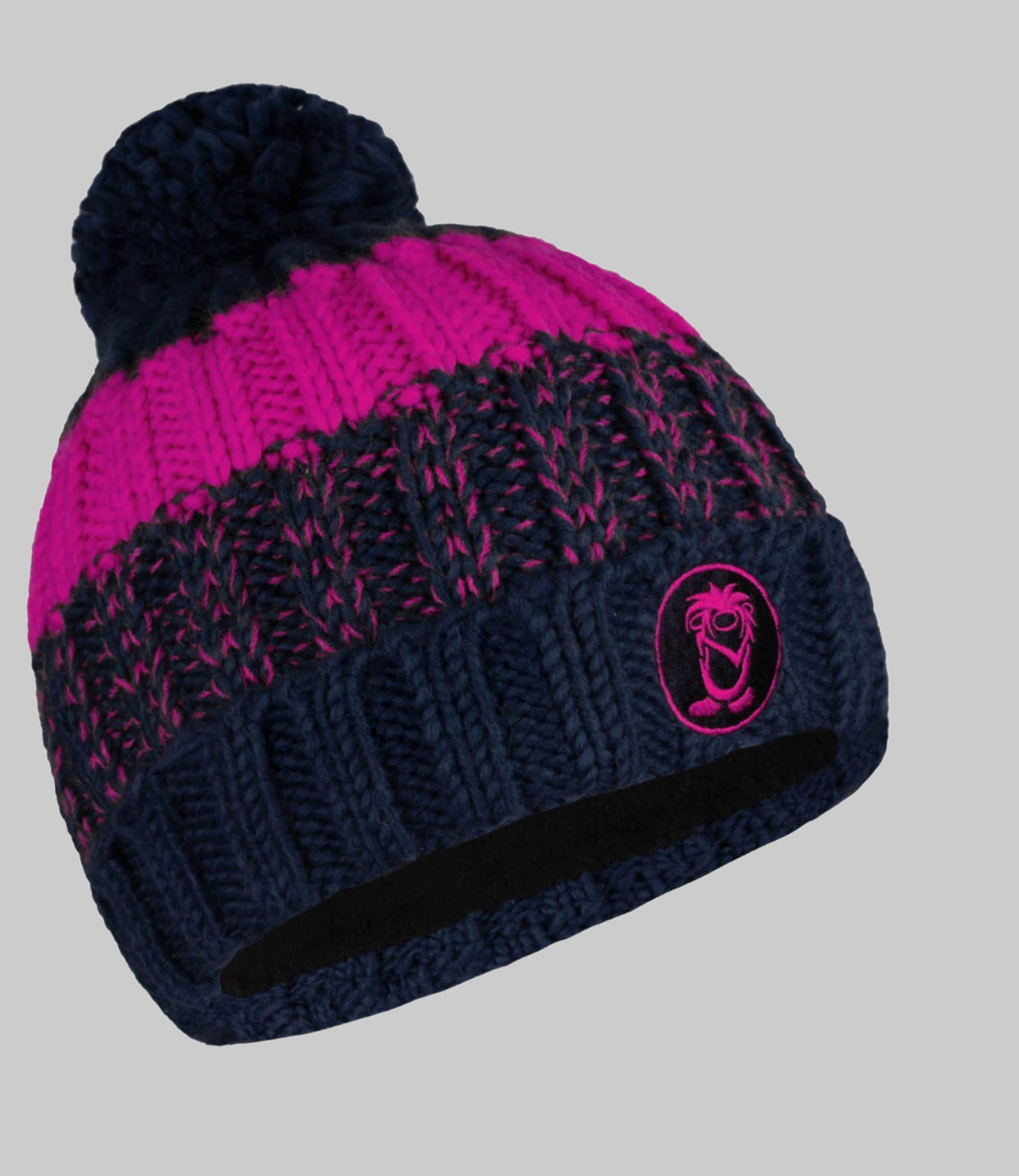 TROLLKIDS Mädchenmode TROLLKIDS Bommelmütze Troll - Reversible Kids Beanie Marineblau