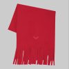 Trigema Mädchenmode Trigema Fleeceschal | Men's Fleece Scarf with Chic Fringes kirsch