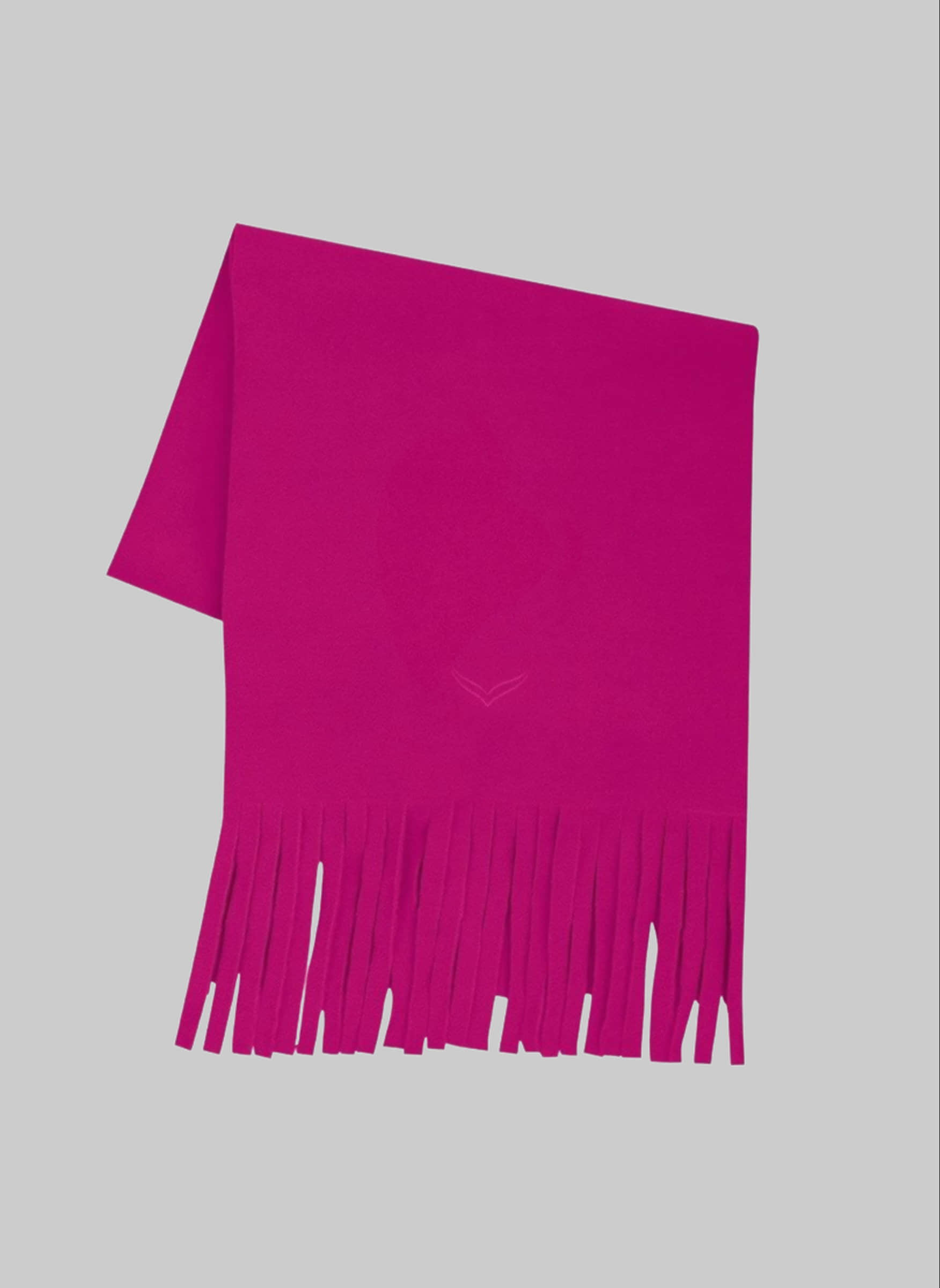 Trigema Mädchenmode Trigema Fleeceschal | Men's Fleece Scarf with Chic Fringes magenta
