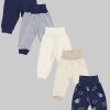 Startseite TupTam TupTam Baby Knit Pants 5-Pack - OEKO-TEX Certified - Uni Streifen u