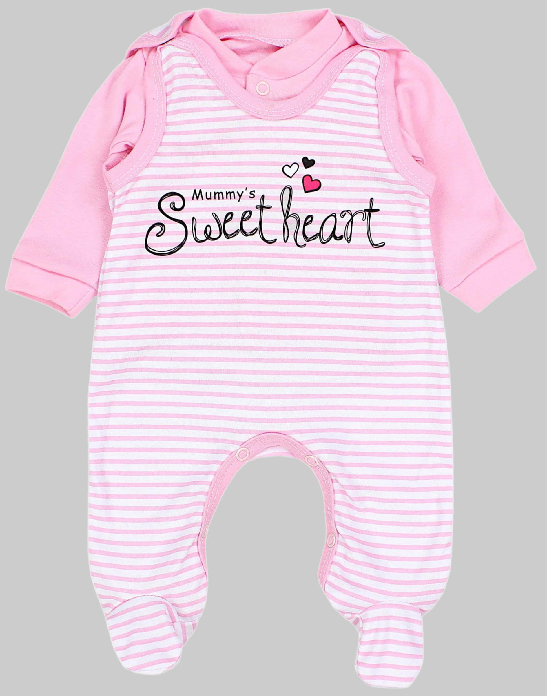 TupTam TupTam Baby Romper Set - Organic Cotton Animal Print & 'I Love Mum' - Girl & Boy Mummy's Sw Babymode