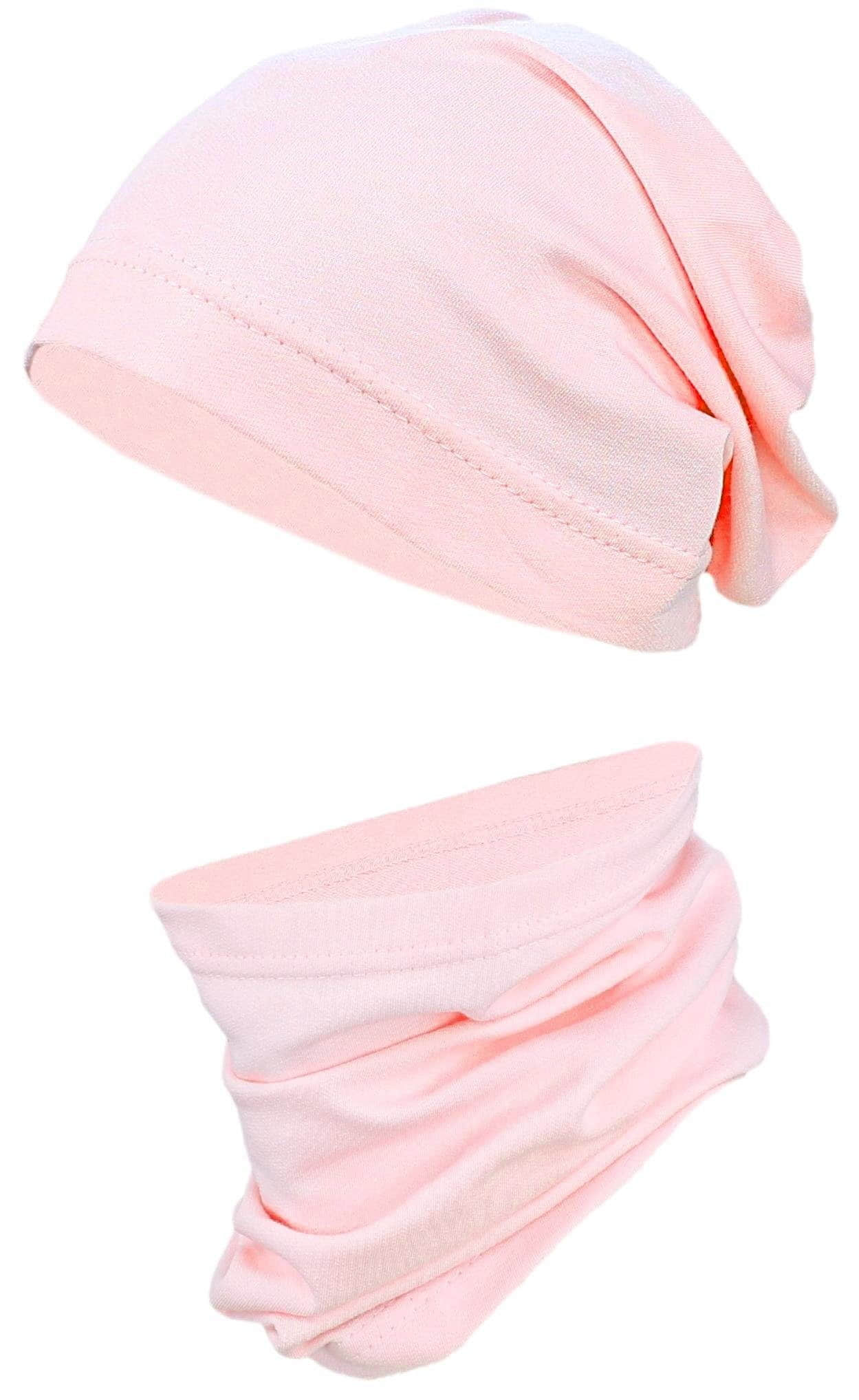 TupTam Kinder Beanie Mütze Schal Set - Übergangszeit (2-tlg) Rosa Mädchenmode TupTam