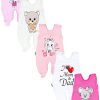 TupTam Babymode TupTam Strampler TupTam Baby Uni Strampler mit Aufdruck Spruch 5er Pack (5-tlg) I love Mum