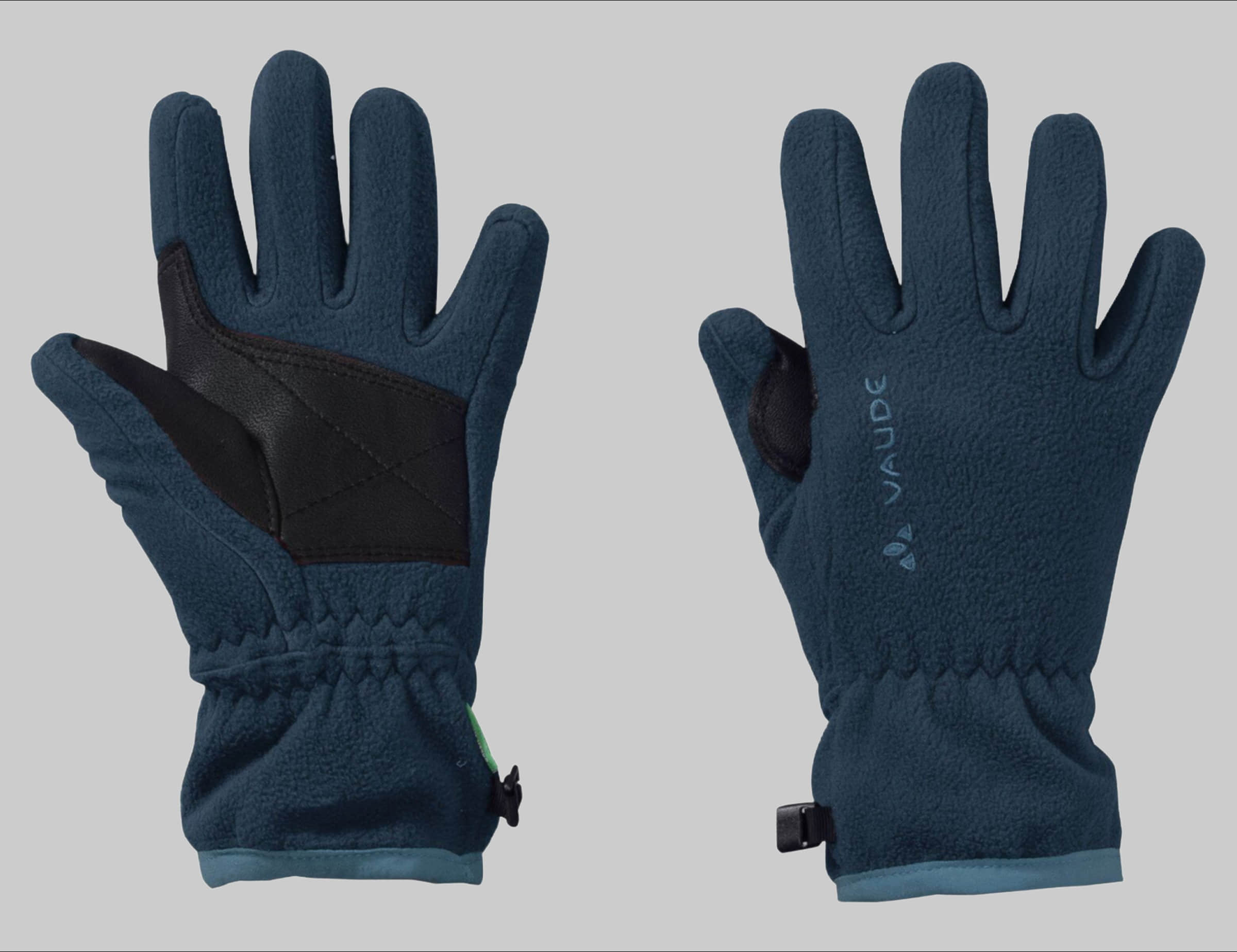 Mädchenmode VAUDE VAUDE Kids Pulex Gloves - Recycled Fleece Mittens for Children dark sea