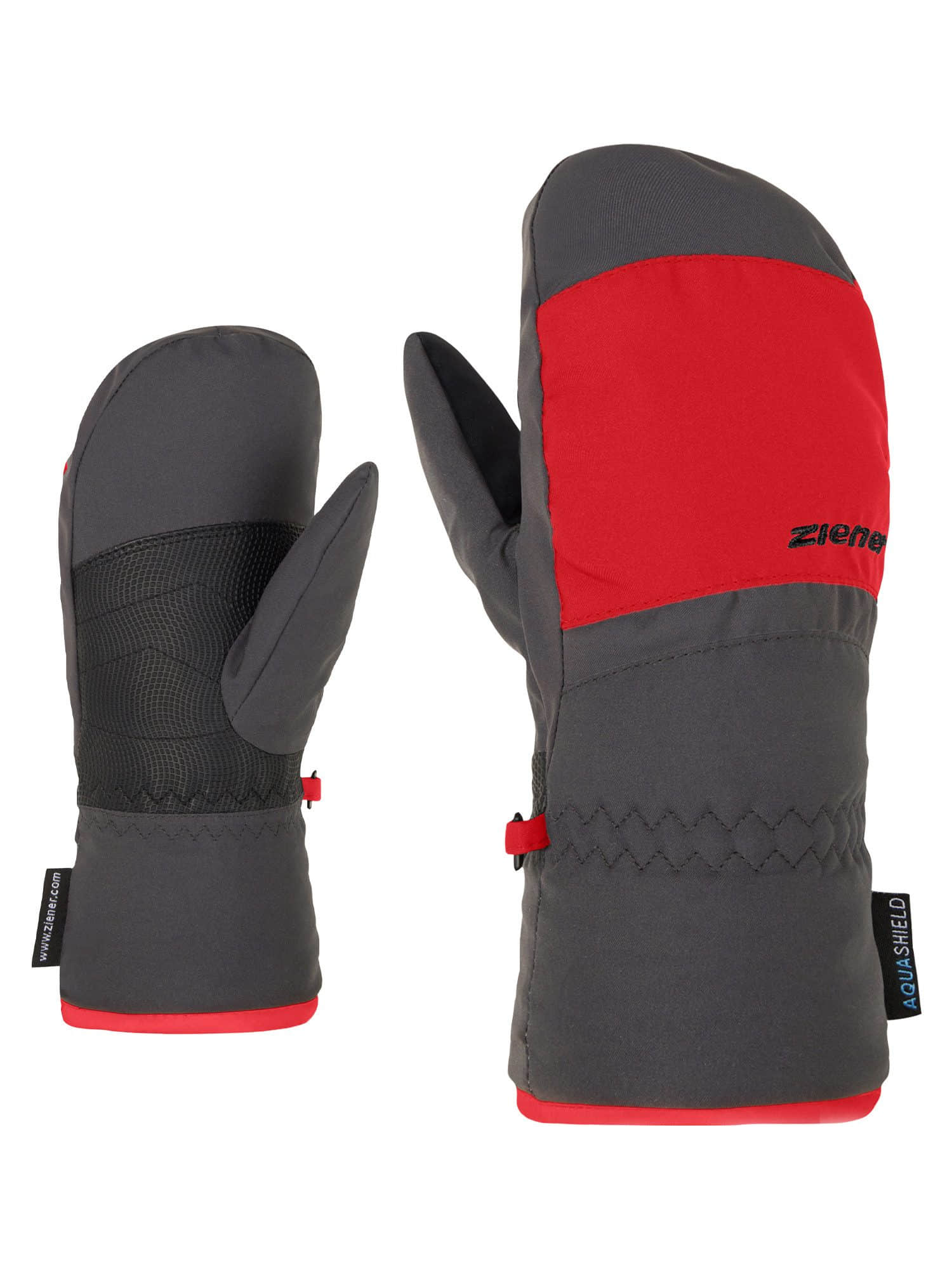 ZIENER LEJANOS AS(R) MITTEN JUNIOR - Kids' Ski Mittens dunkelgrau Ziener Mädchenmode